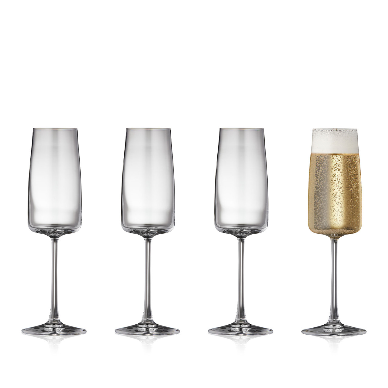 LYNGBY GLAS Zero champagneglas 30 cl 4 stk