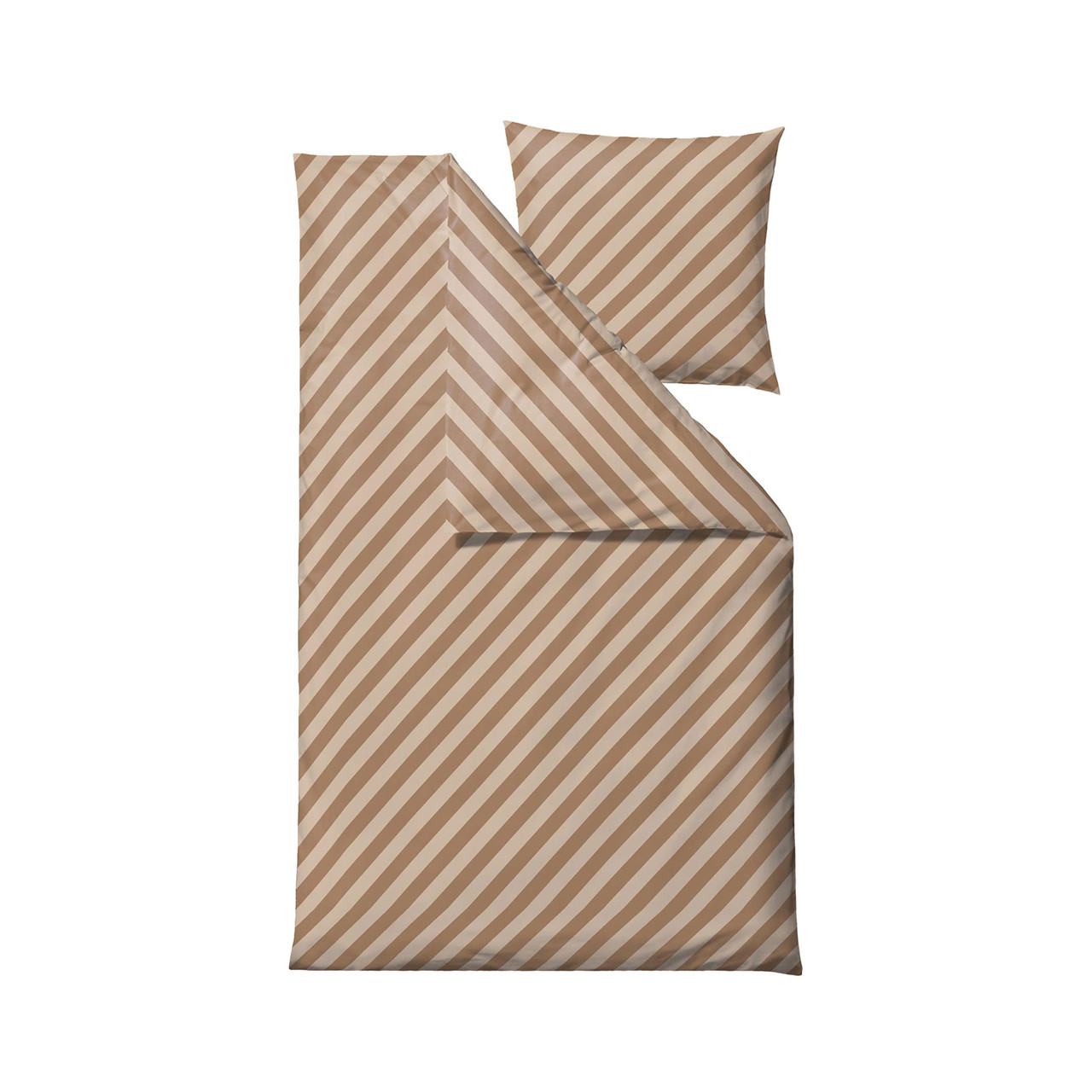 SÖDAHL Diagonal sengetøj 140×220 cm camel