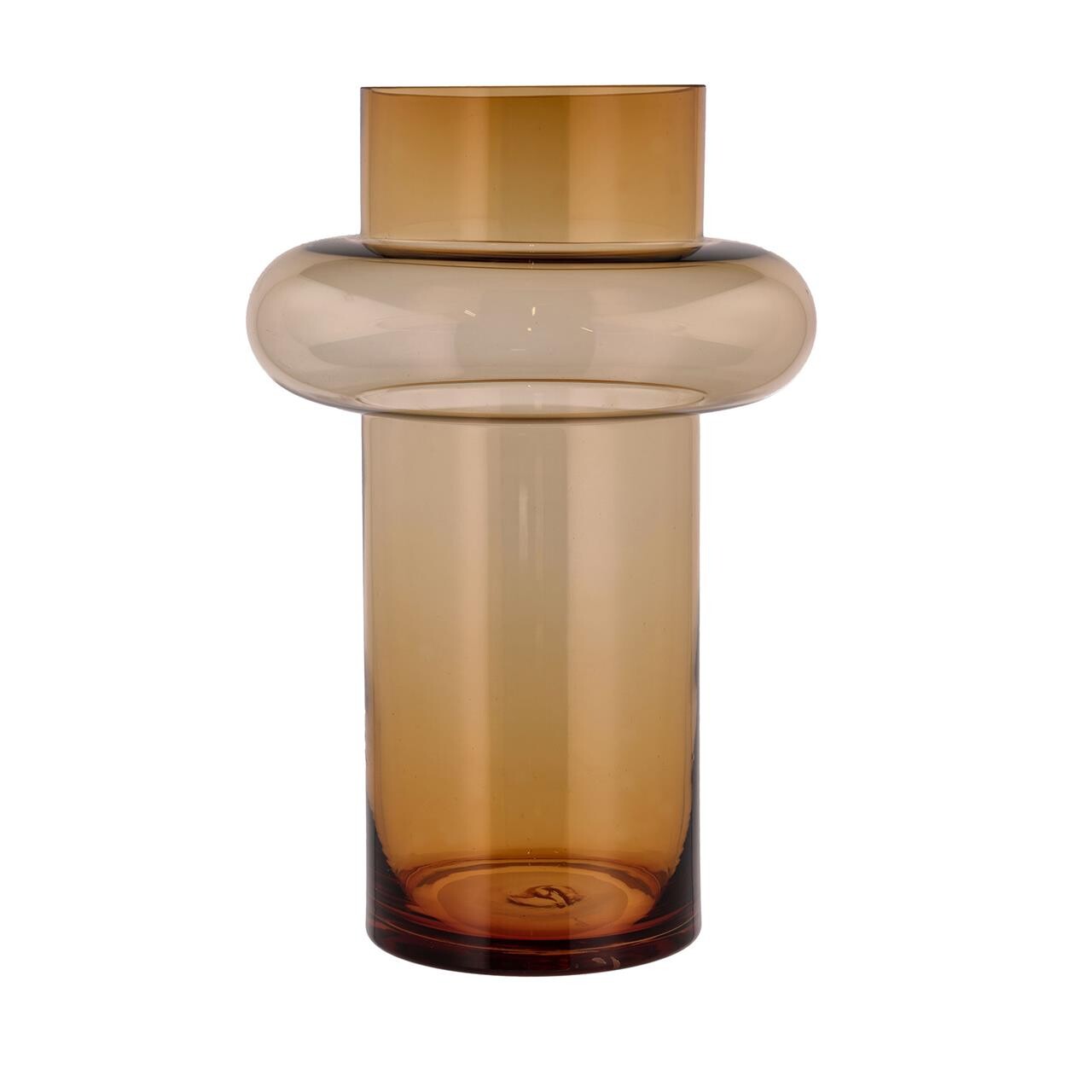 LYNGBY GLAS Tube glasvase 40 cm amber