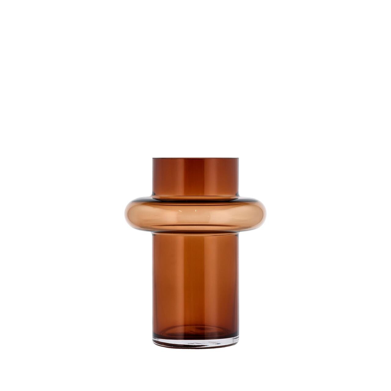 LYNGBY GLAS Tube glasvase 20 cm amber