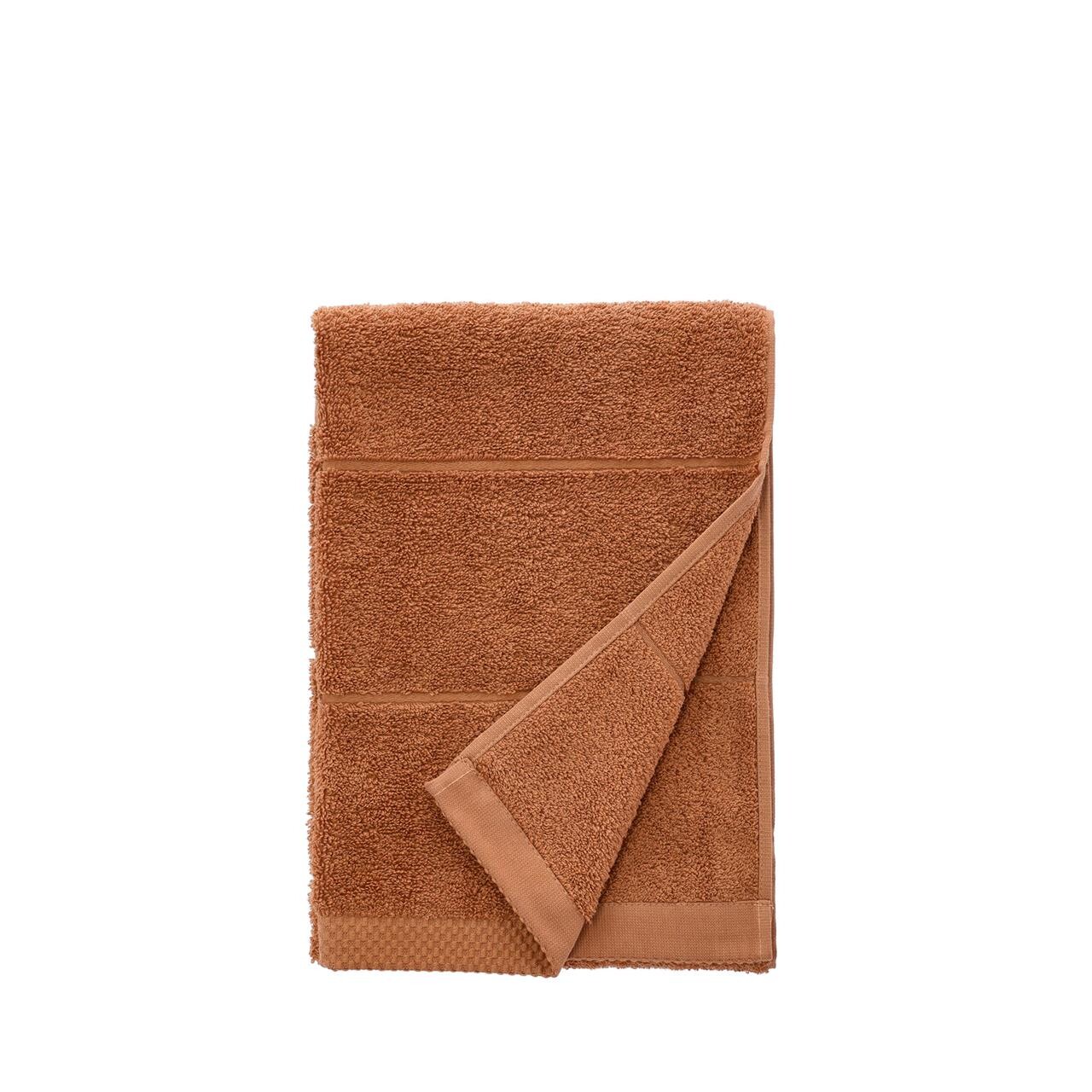 SÖDAHL Line håndklæde 50×100 cm toffee brown