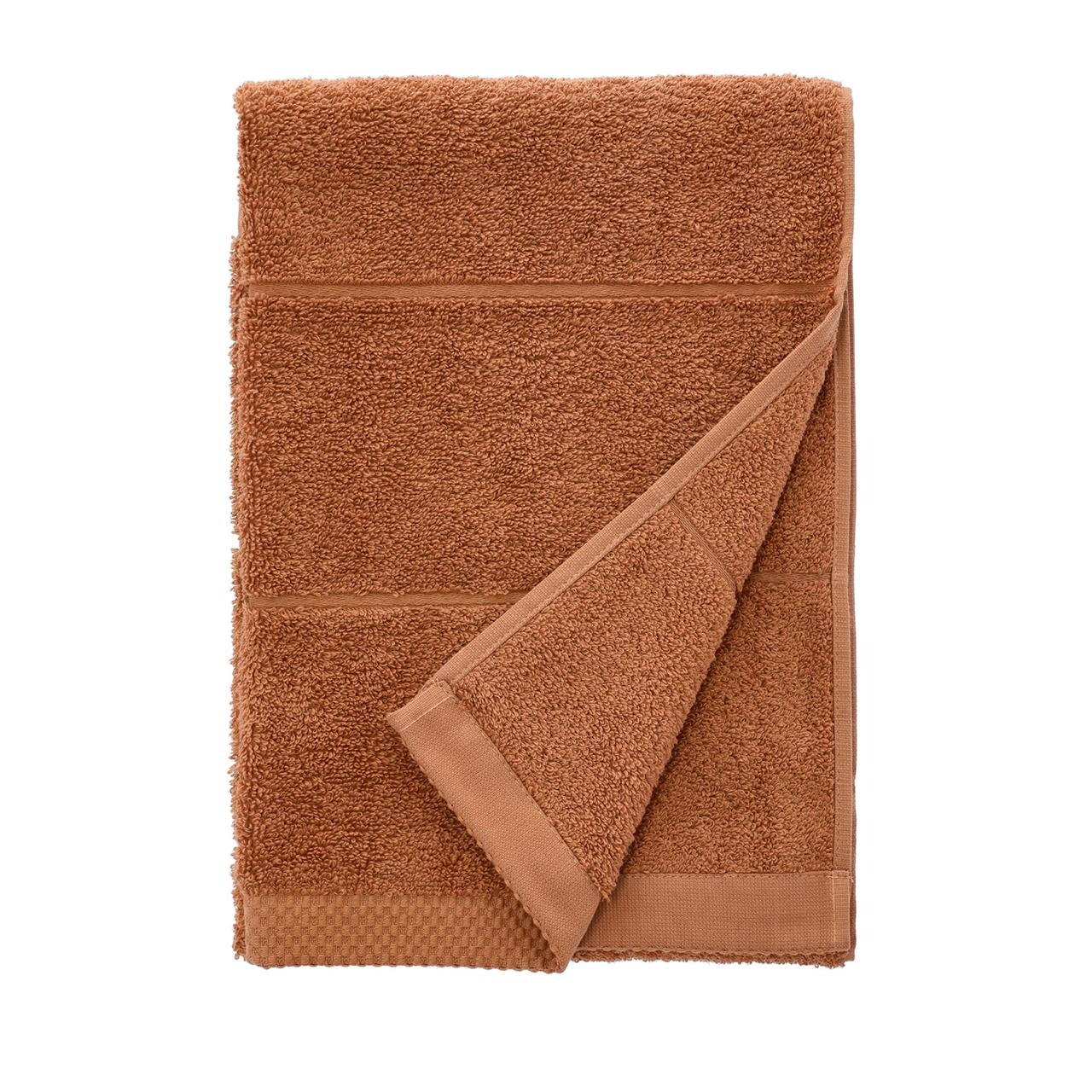 SÖDAHL Line håndklæde 70×140 cm toffee brown