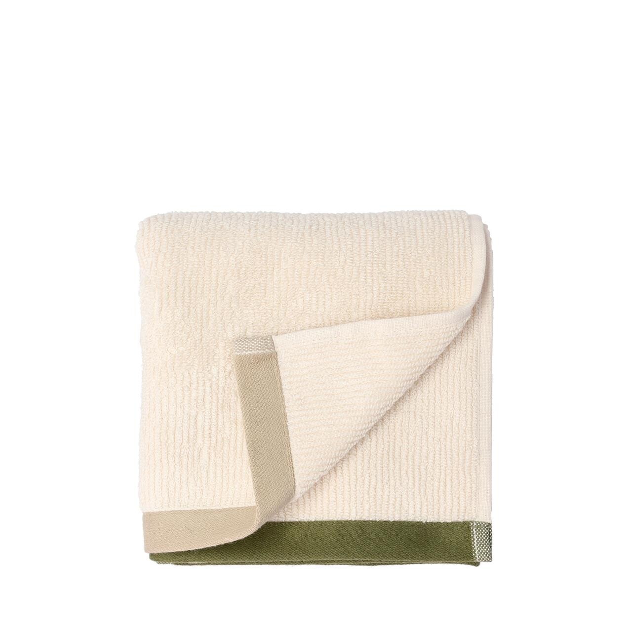 SÖDAHL Contrast håndklæde 50×70 cm olive