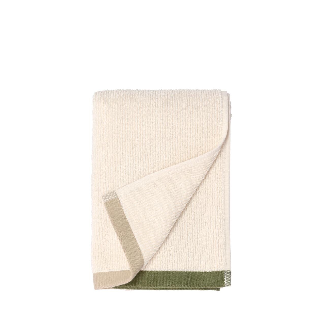 SÖDAHL Contrast håndklæde 50×100 cm olive