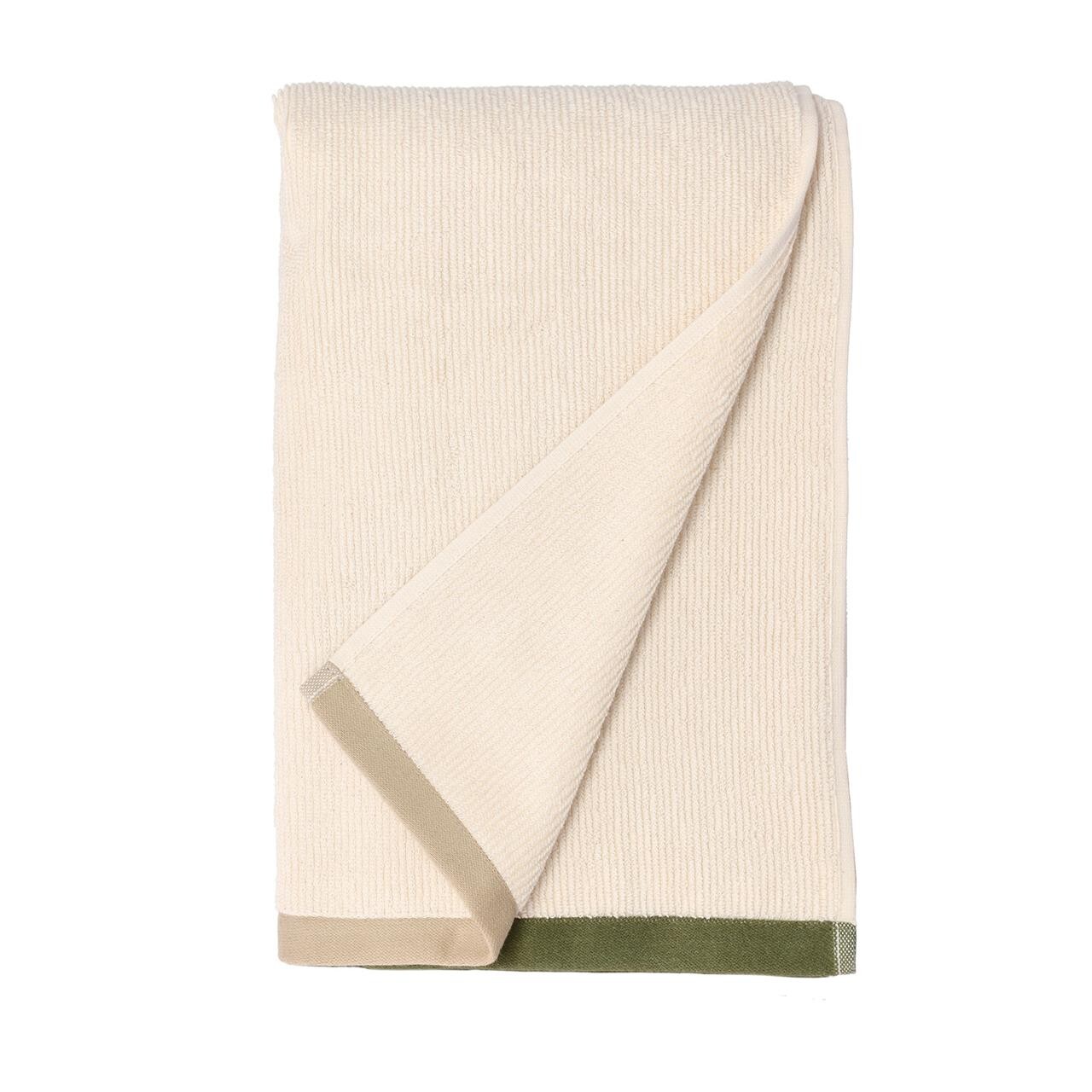 SÖDAHL Contrast håndklæde 70×140 cm olive