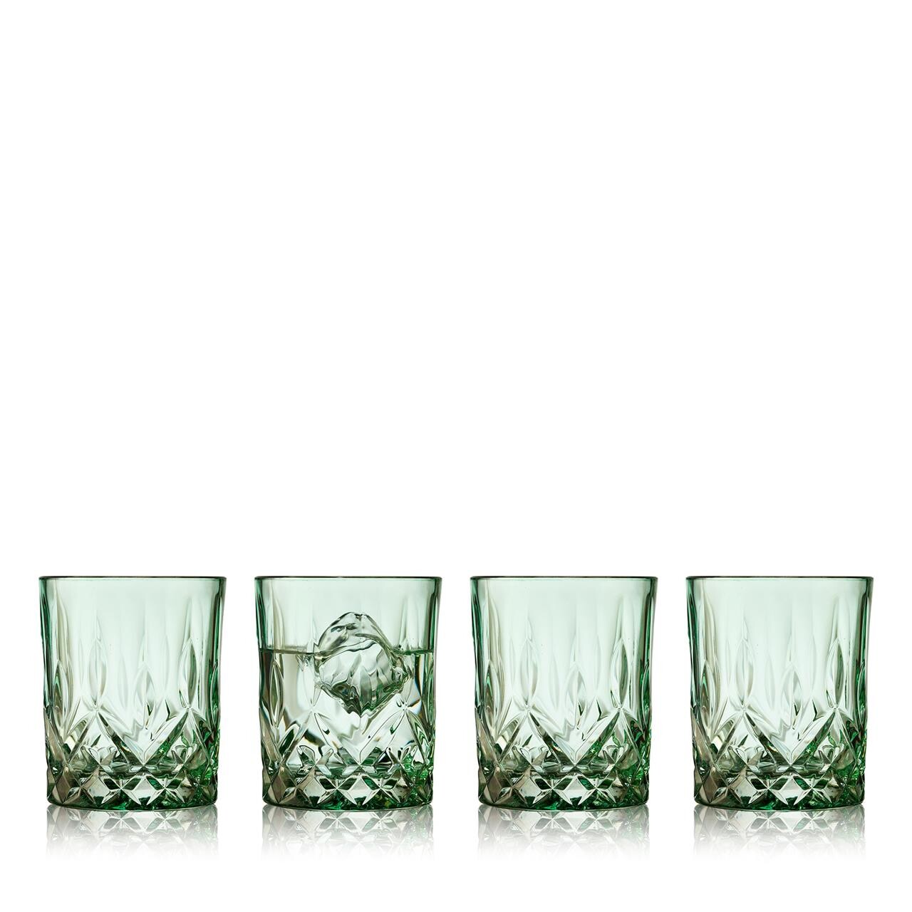 LYNGBY GLAS Sorrento whiskyglas 32 cl 4 stk. grøn