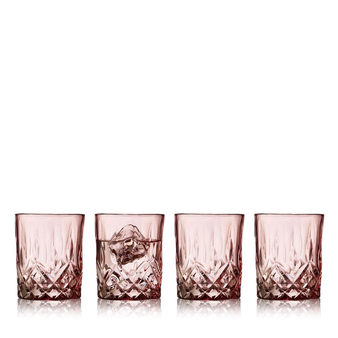 LYNGBY GLAS Sorrento whiskyglas 32 cl 4 stk. pink