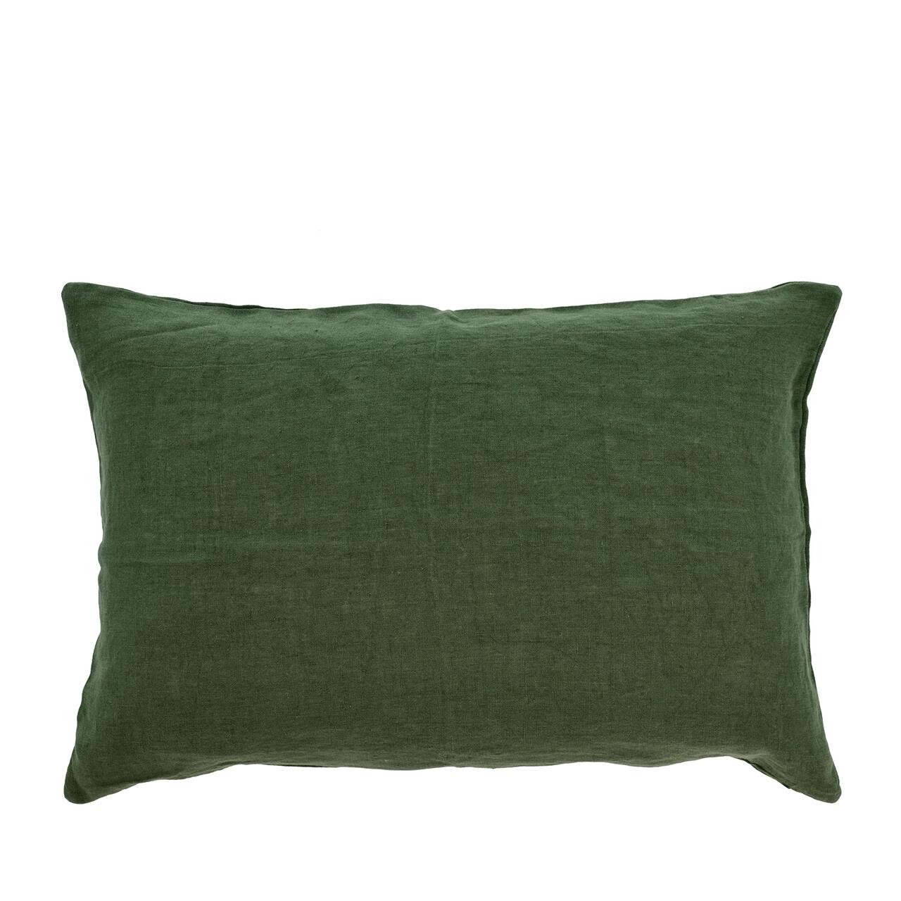 SÖDAHL Linen pude 40×60 cm forest green