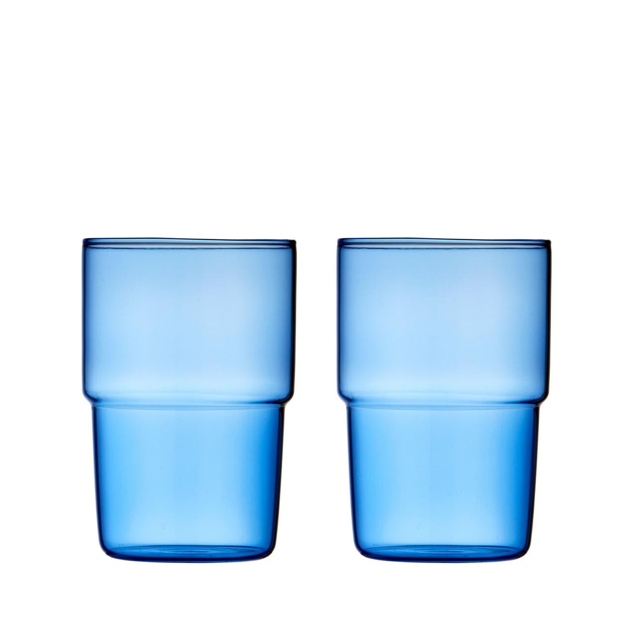 LYNGBY GLAS Torino drikkeglas 40 cl 2 stk. blå