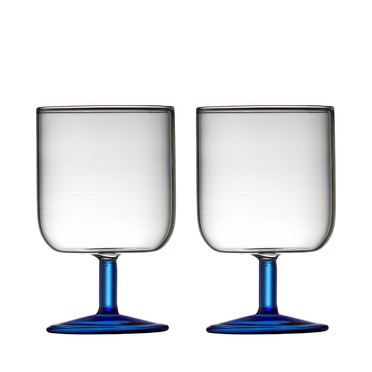 LYNGBY GLAS Torino vinglas 30 cl 2 stk. klar/blå