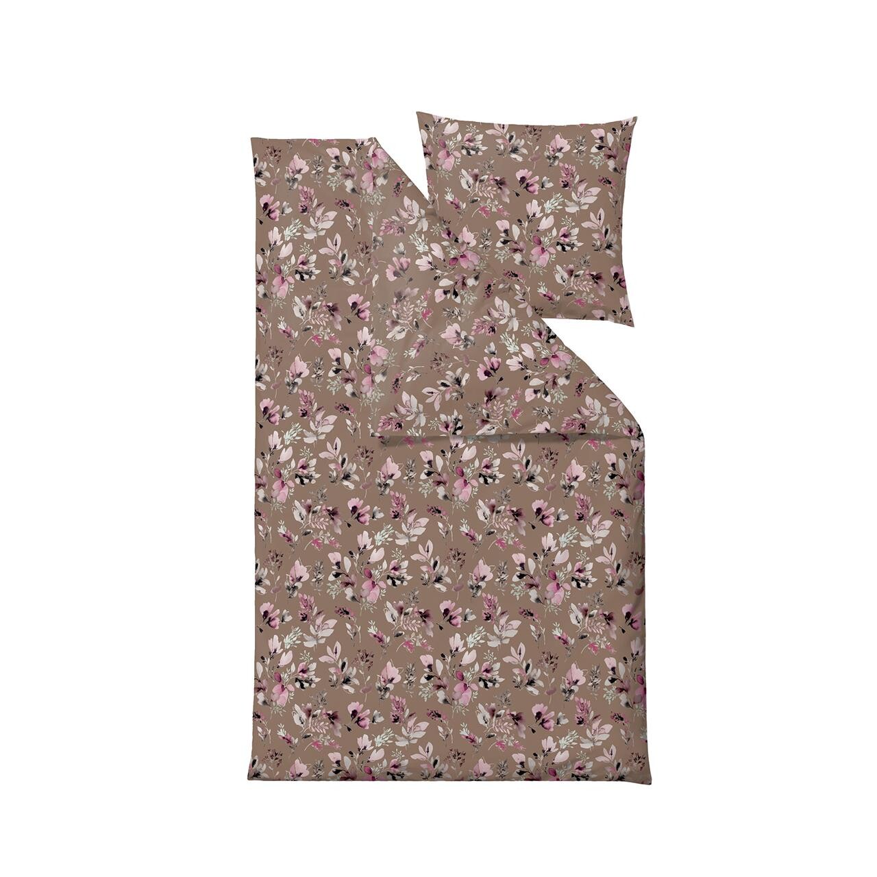 SÖDAHL Night Blooms sengetøj 140×220 cm taupe