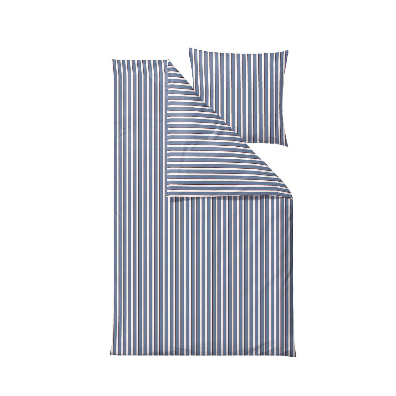 SÖDAHL Sentimental Stripe sengetøj 140×200 cm china blue