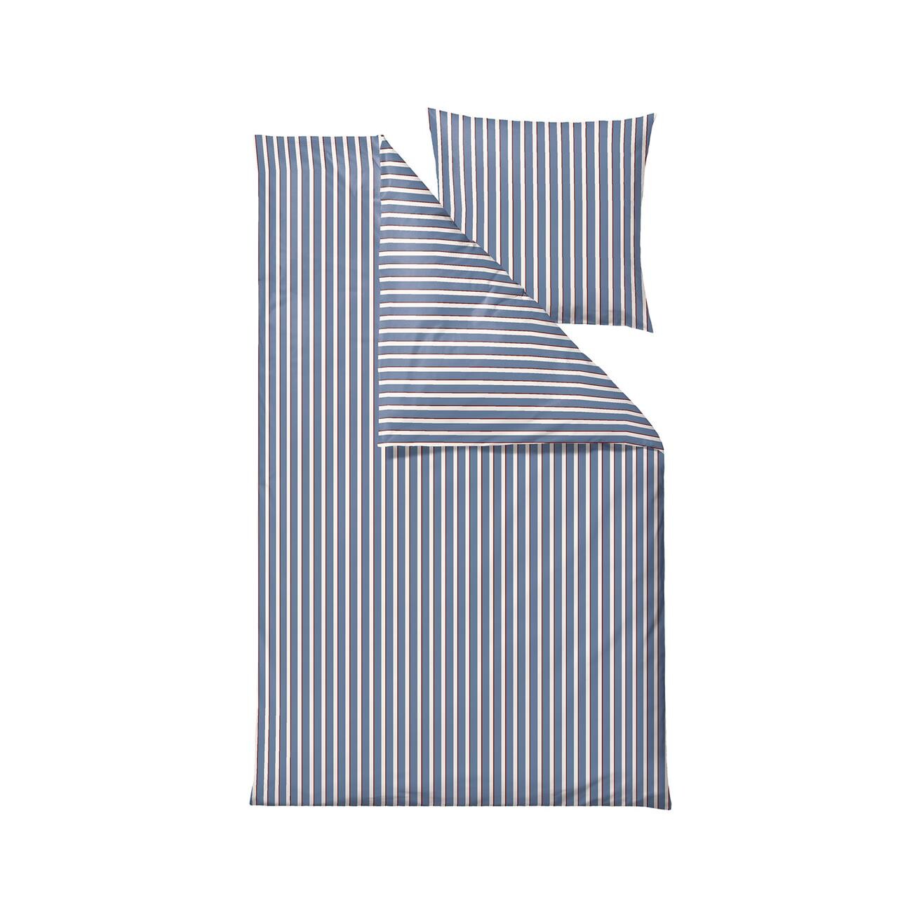 SÖDAHL Sentimental Stripe sengetøj 140×220 cm china blue