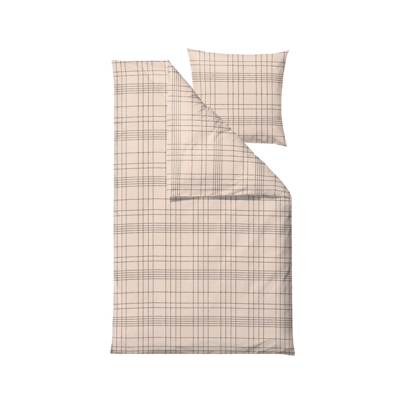 SÖDAHL Tartan sengetøj 140×200 cm beige