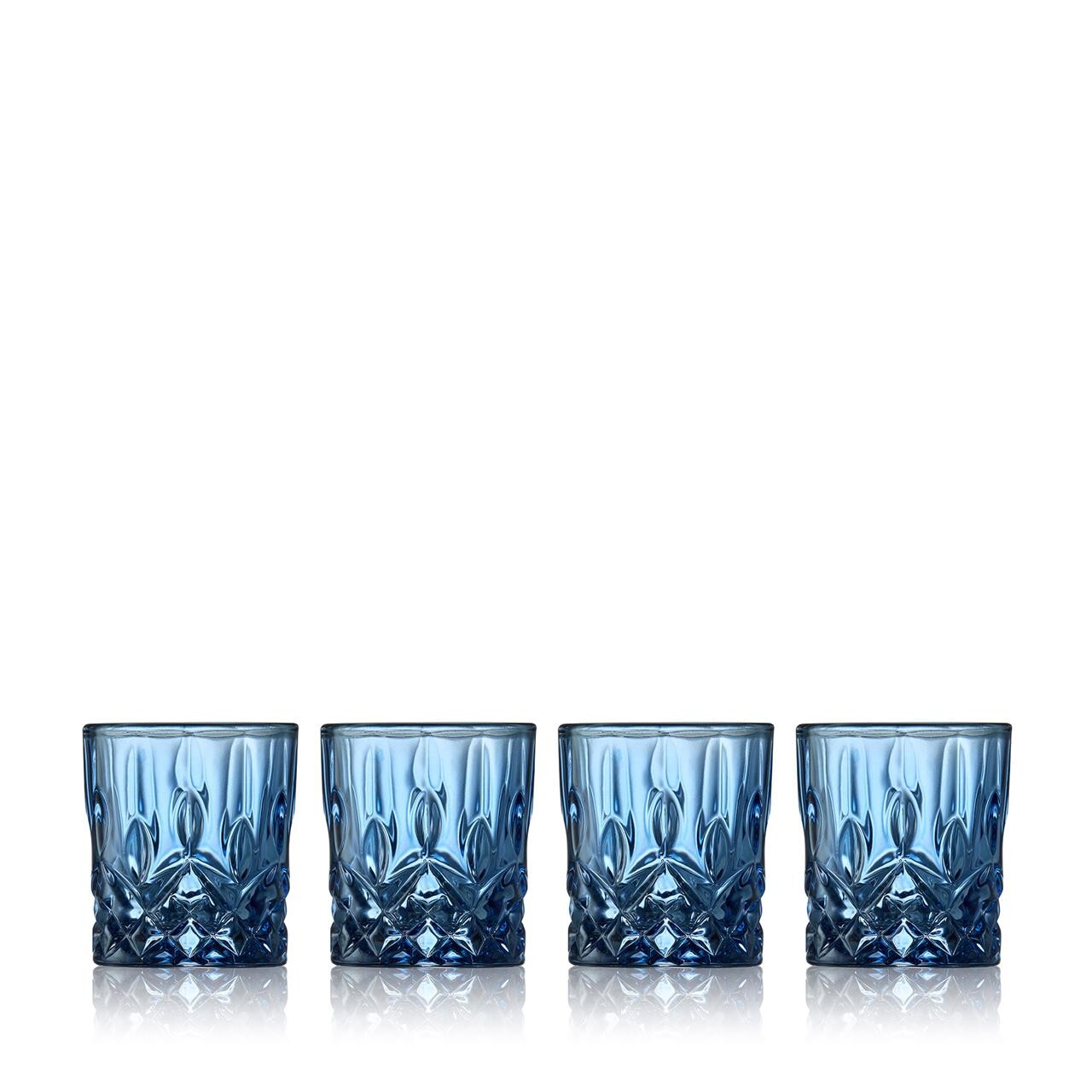 LYNGBY GLAS Sorrento shotglas 4 stk. blå