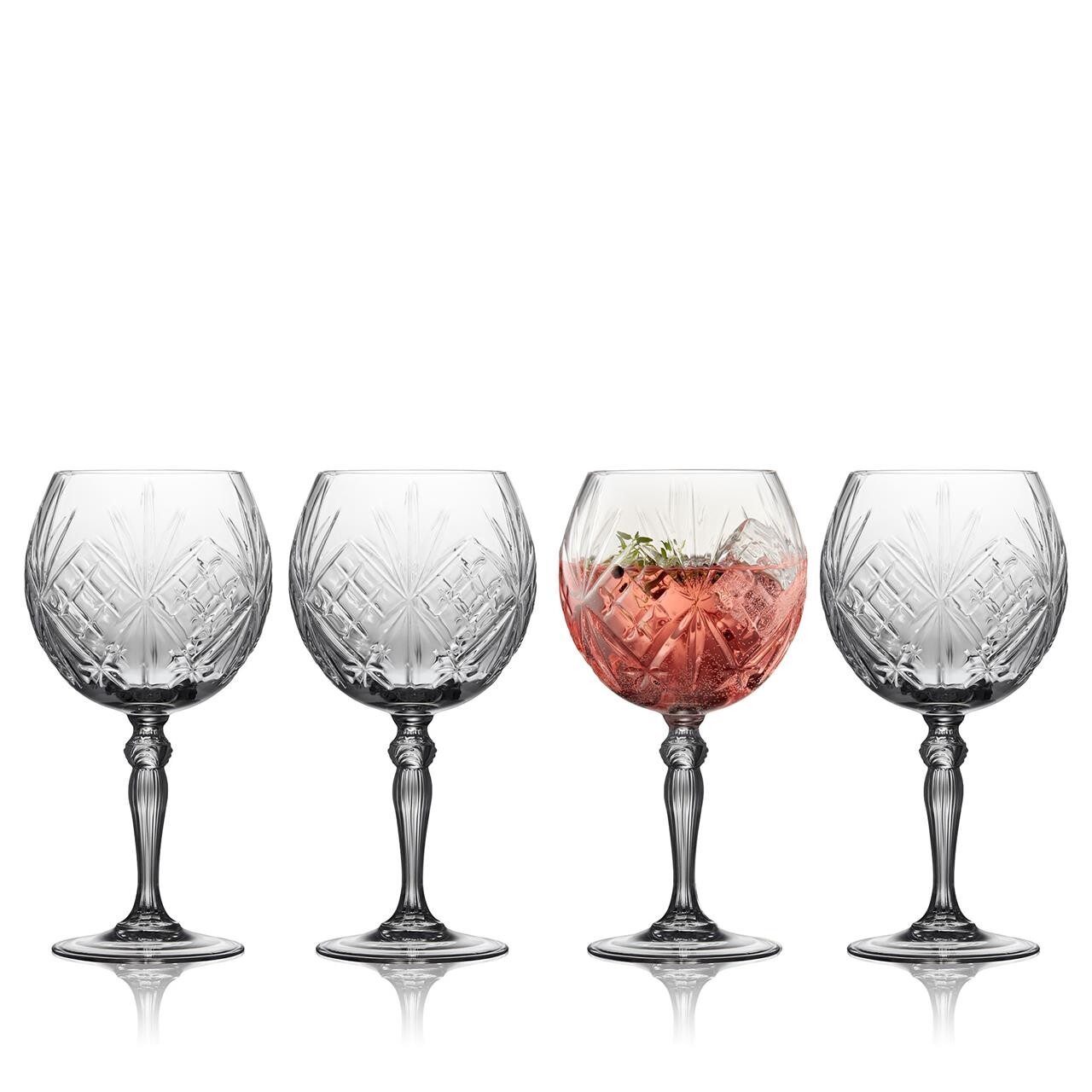 LYNGBY GLAS Krystal Melodia gin & tonic-glas 4 stk