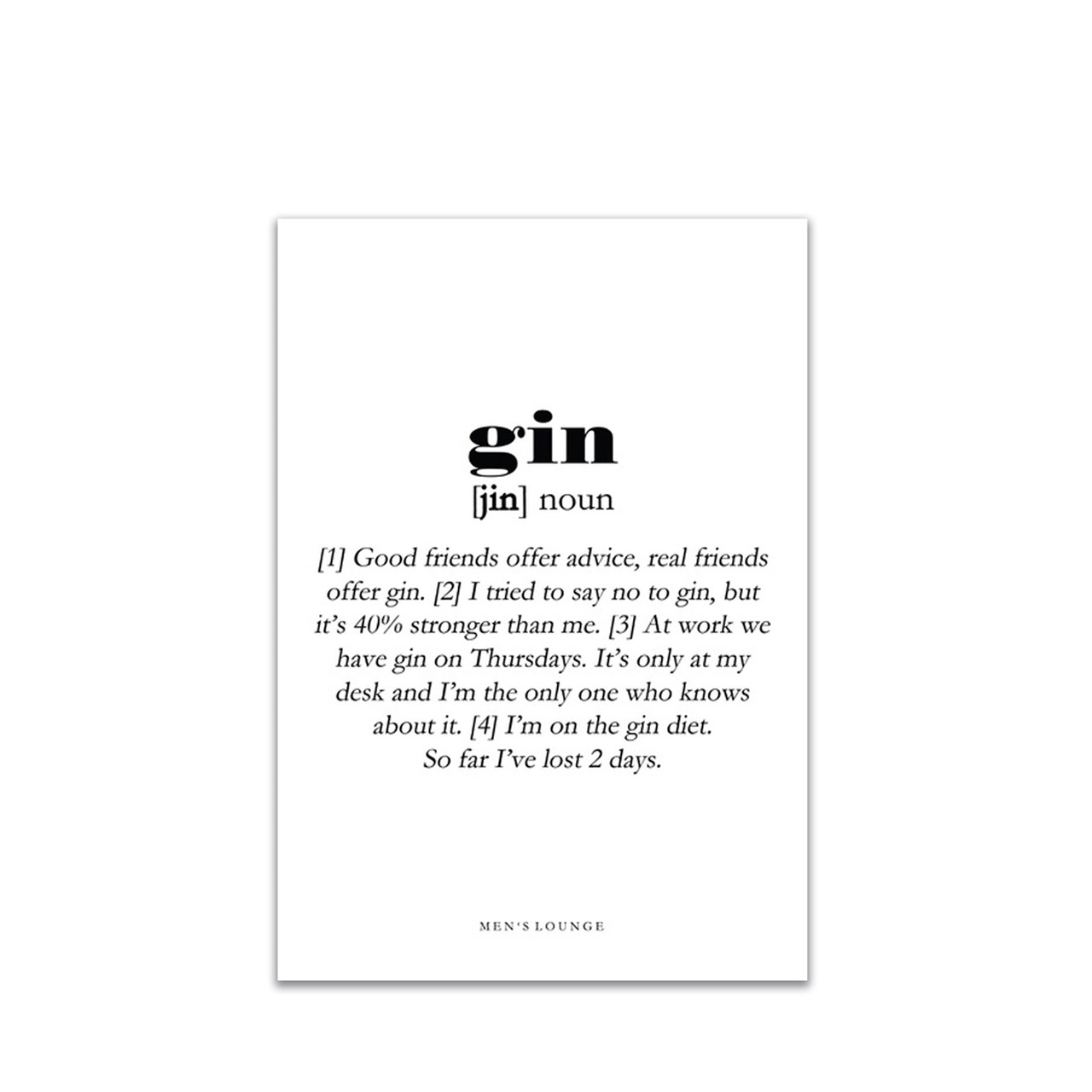 MEN’S LOUNGE Gin definition A4