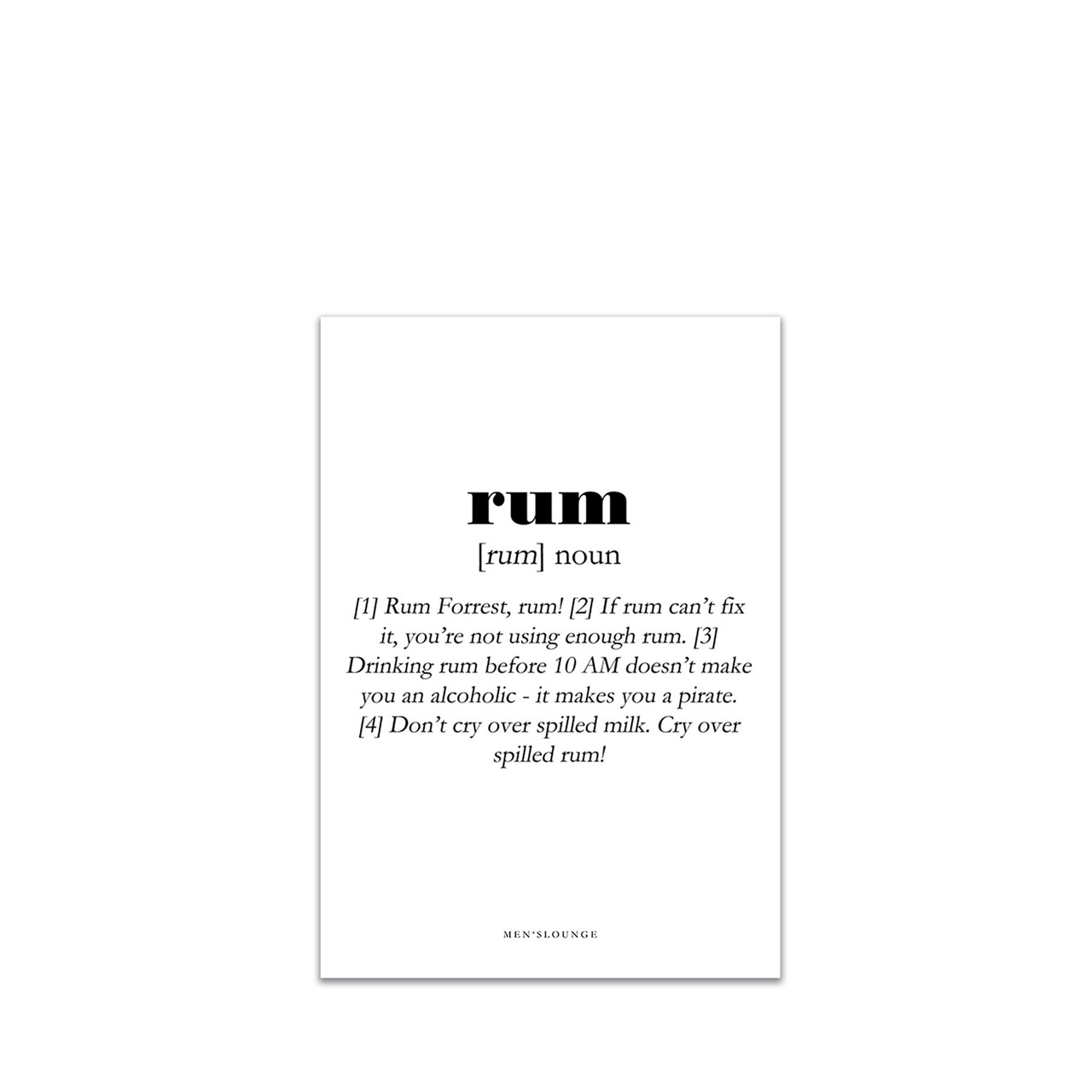 MEN’S LOUNGE Rum Definition A5