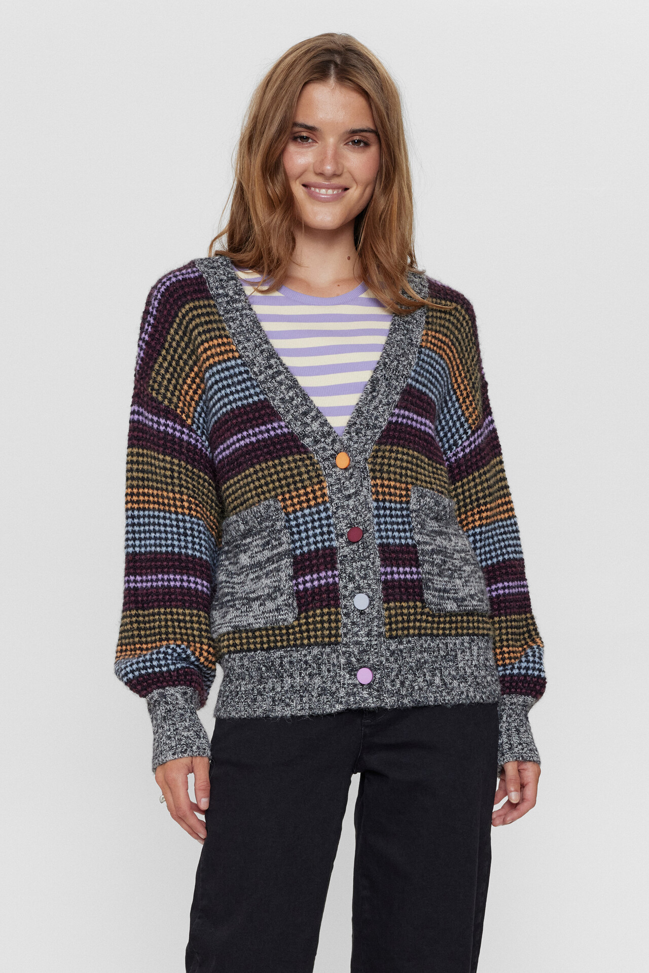 Nümph NUMPH NUBola cardigan (MULTI FARVET L)