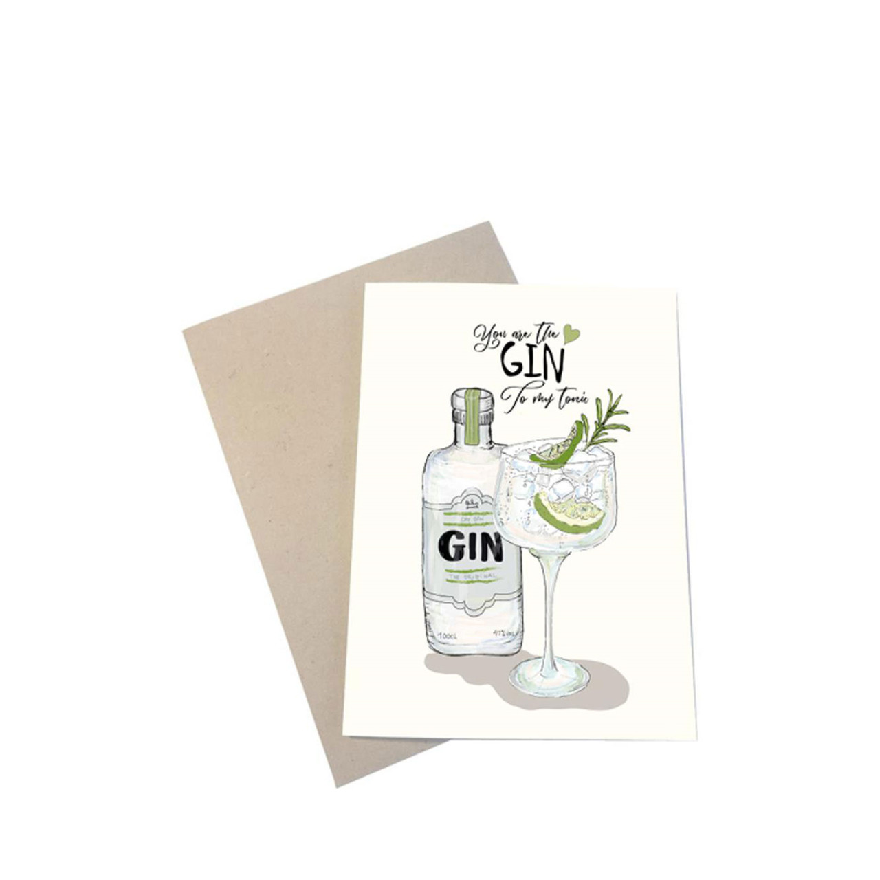 MOUSE AND PEN “You are my GIN” kort inkl. kuvert A6