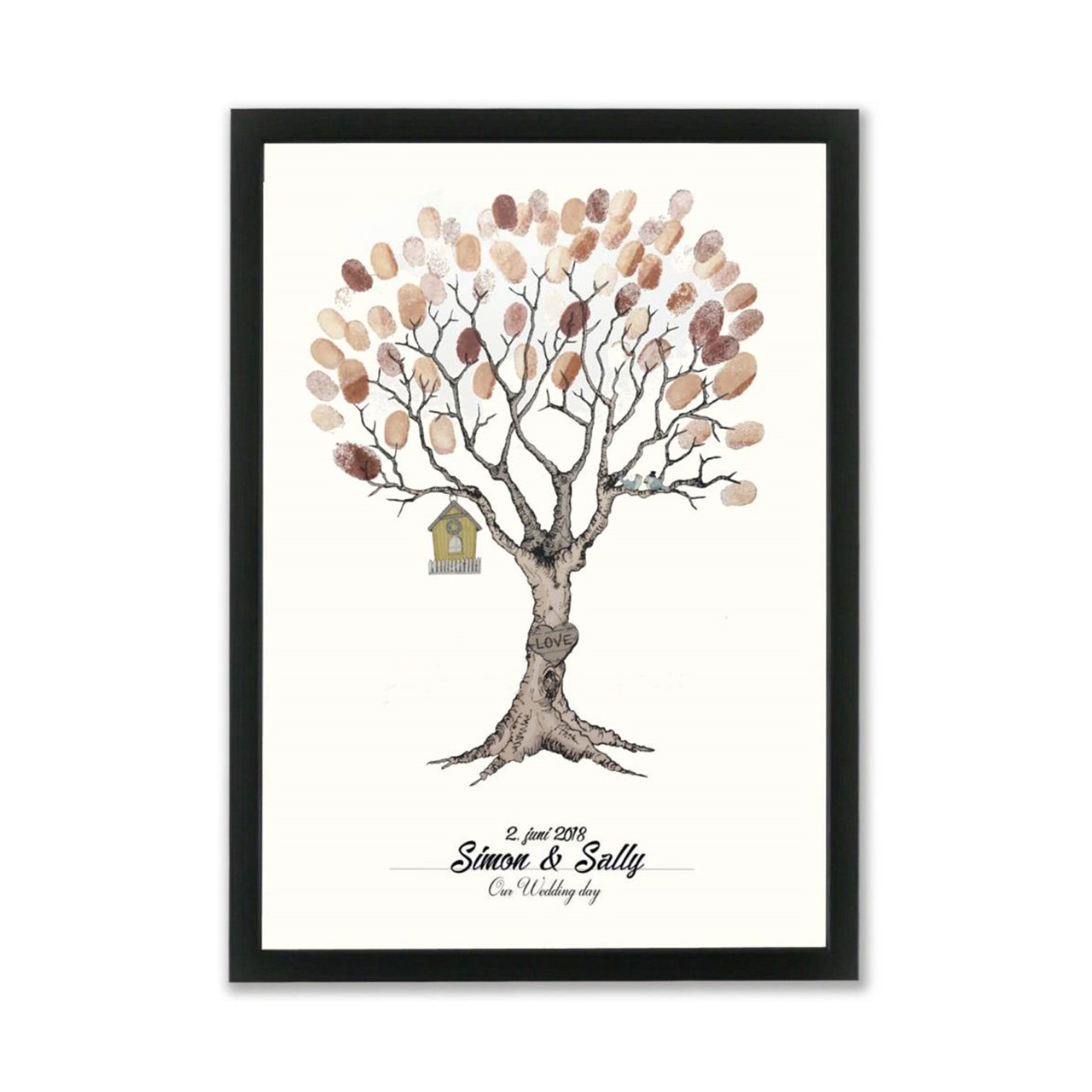 Mouse and Pen Illustration MOUSE AND PEN “Wedding tree brown” A3