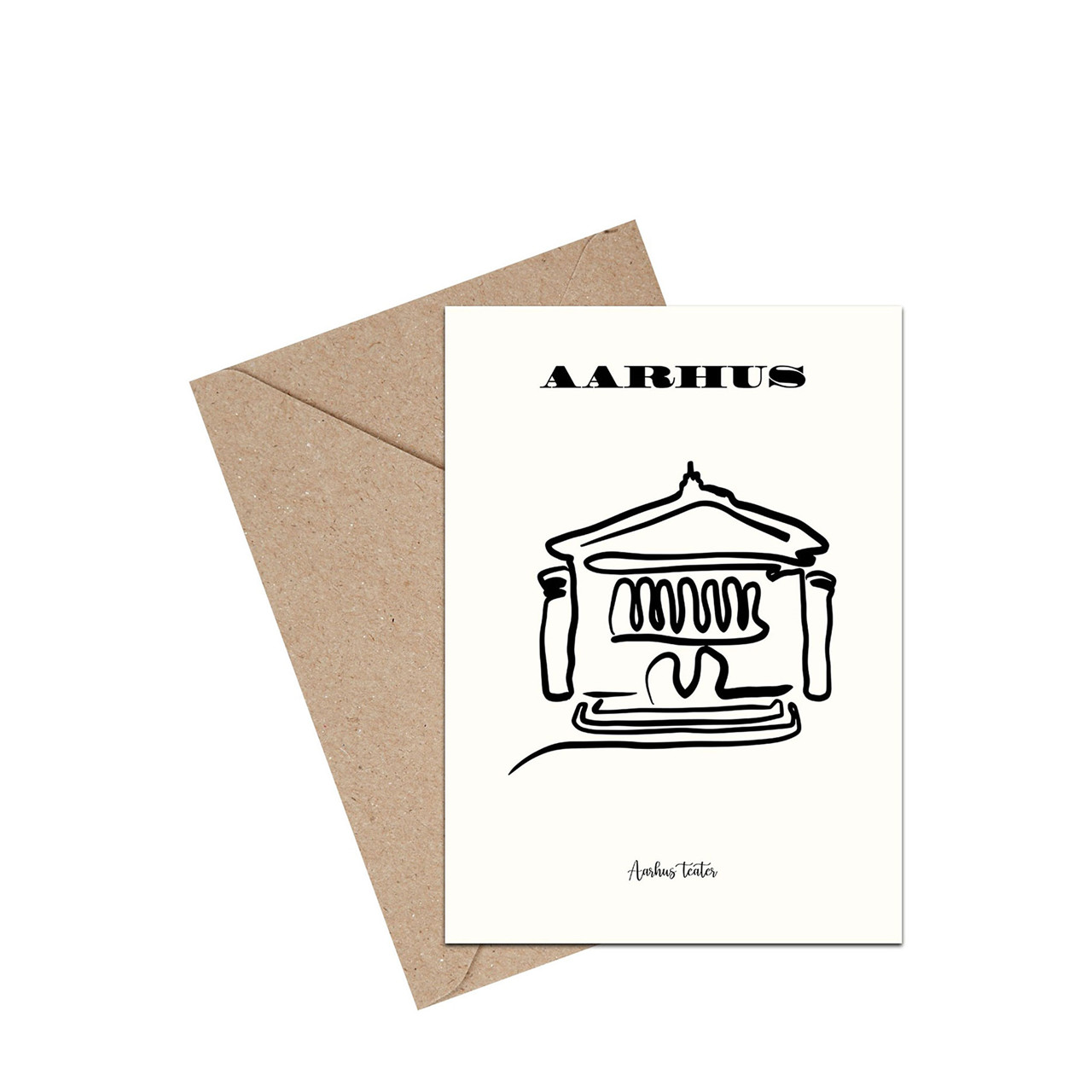 MOUSE AND PEN “Aarhus teater” kort inkl. kuvert A6