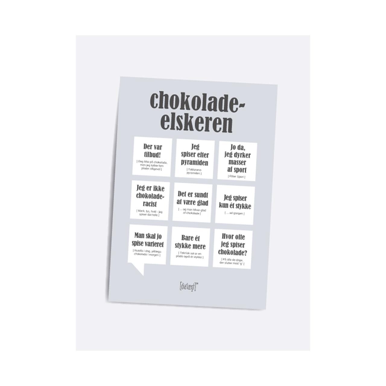 DIALÆGT/CITATPLAKAT Chokoladeelskeren Relationer