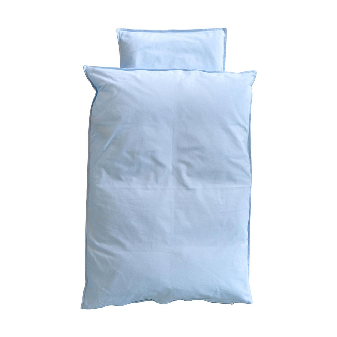 OMHU Percale junior sengetøj 100×140 cm lys blå