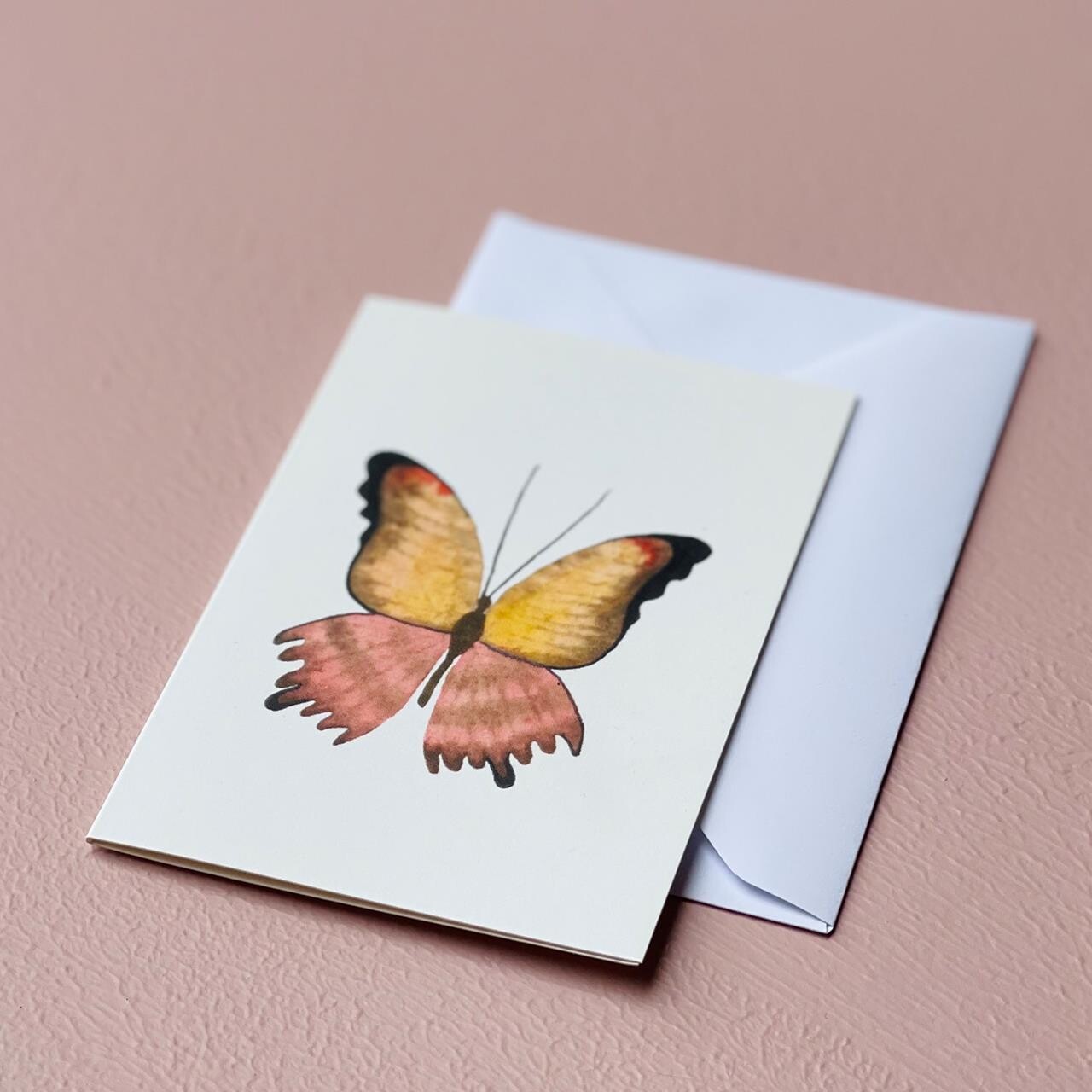 ALL BY VOSS Blomsterkort Coral Butterfly