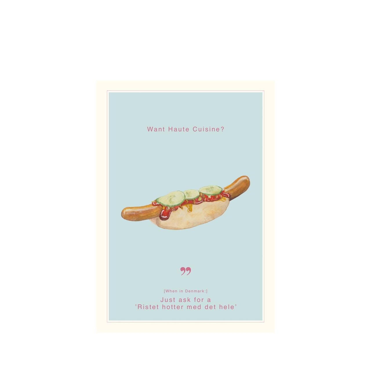 ALL BY VOSS Postkort Hotdog A5