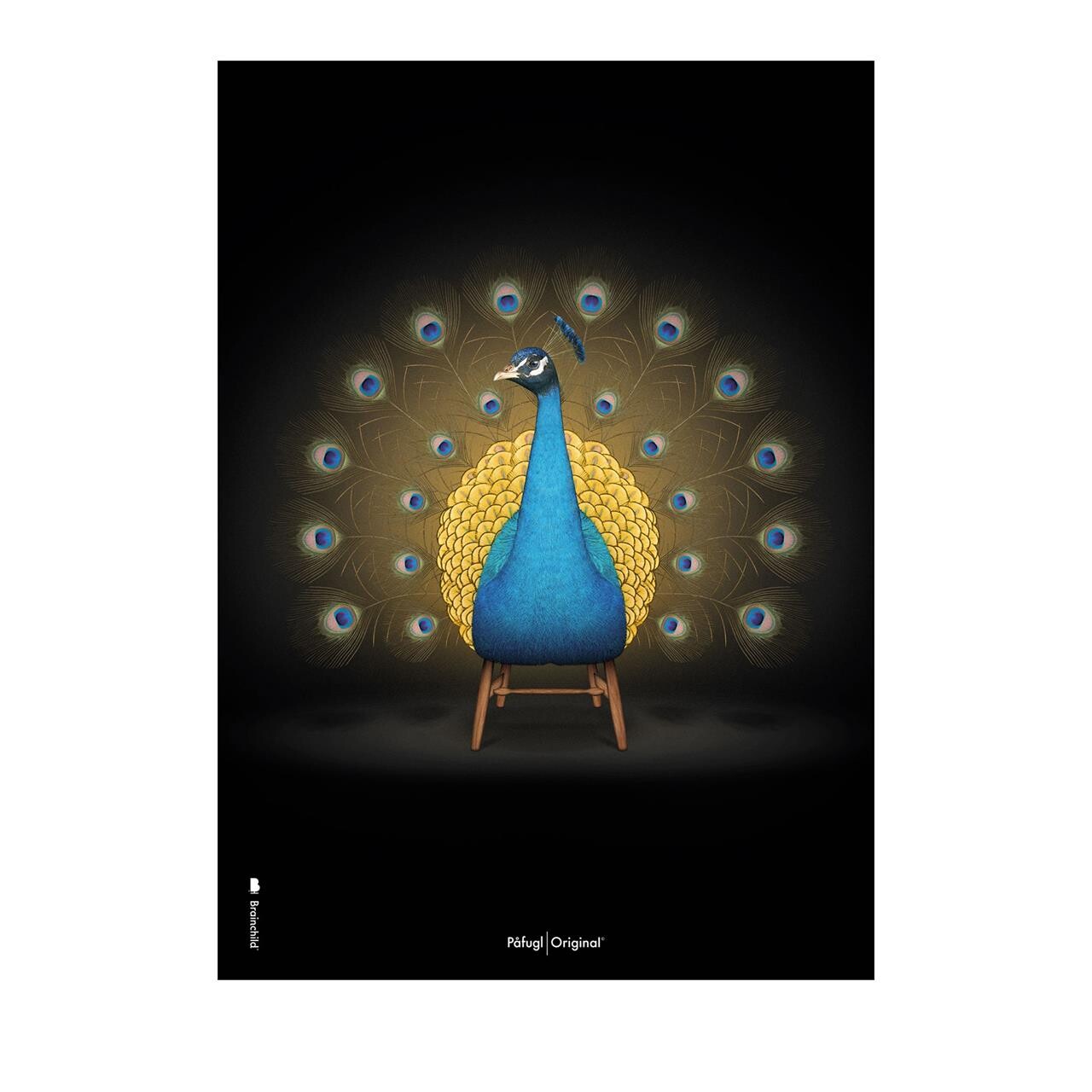 BRAINCHILD Plakat Påfuglen 50×70 cm
