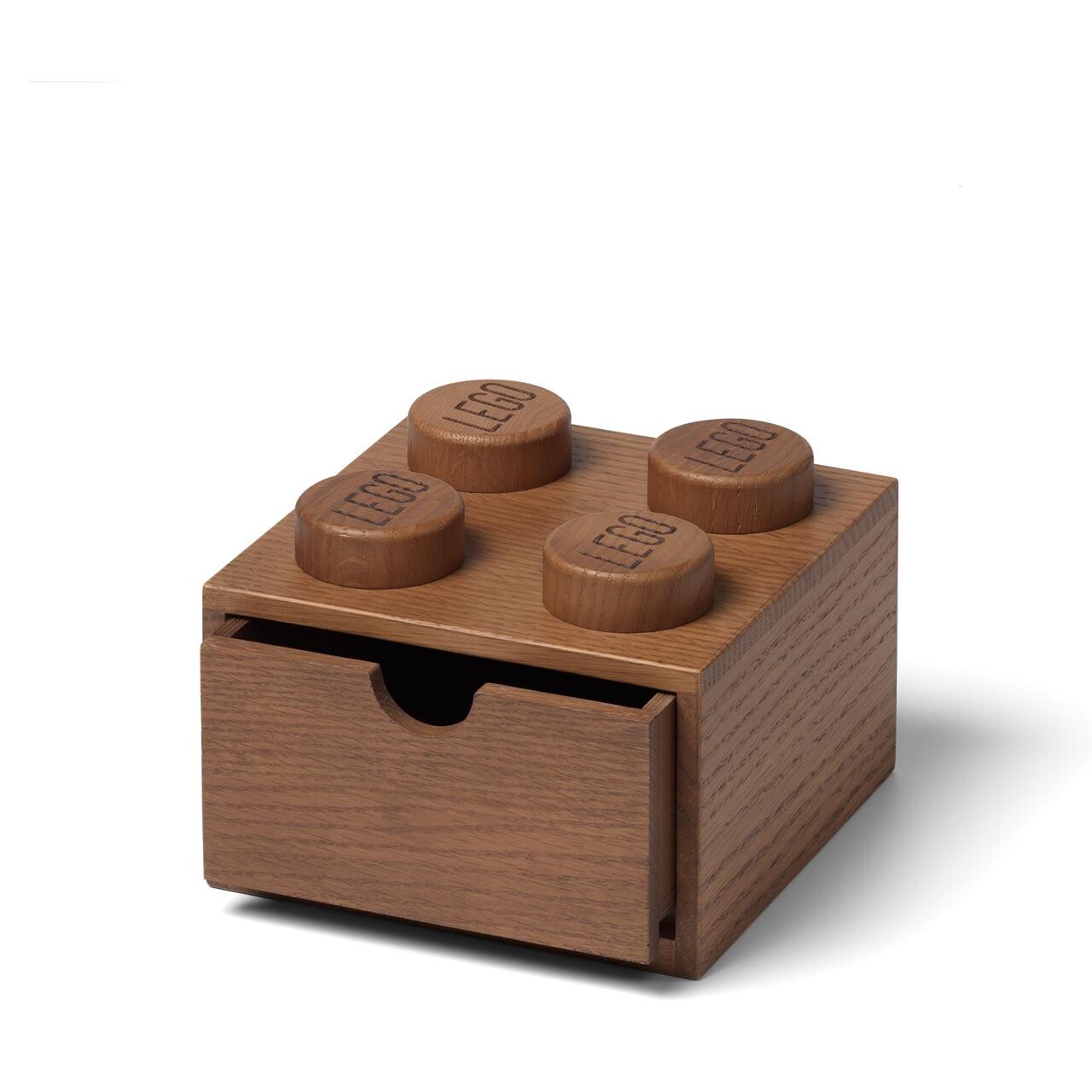 LEGO 2×2 Wooden desk drawer dark