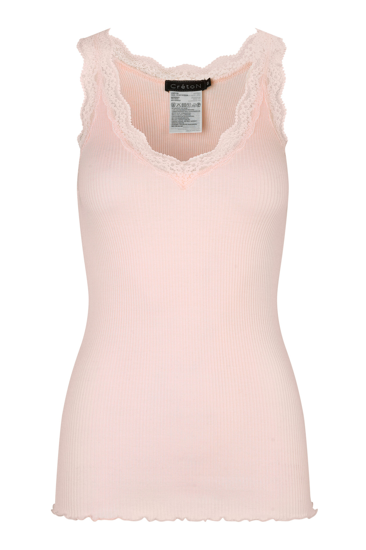 CRÉTON CRPatricia rib top (PINK S)