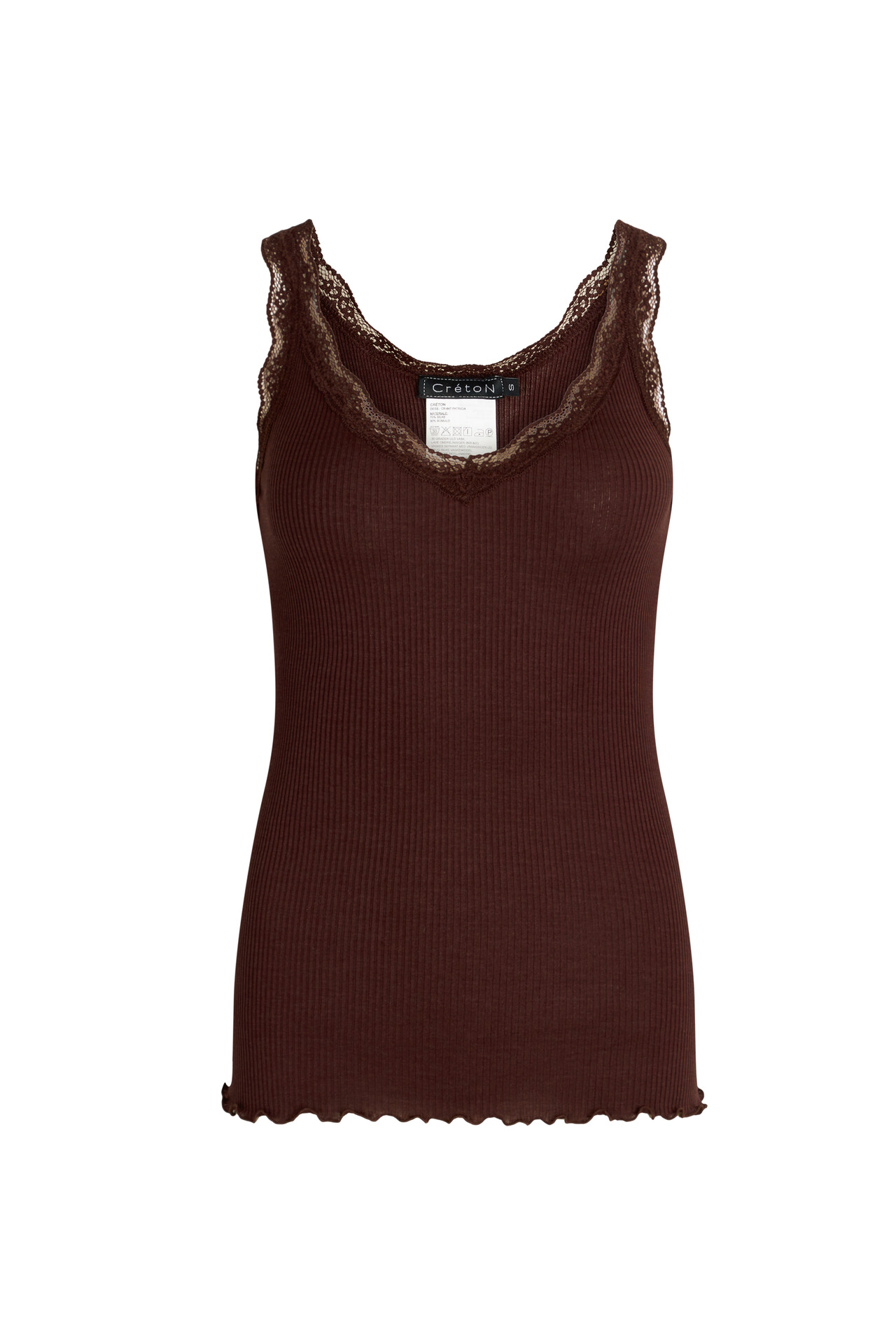 CRÉTON CRPatricia rib top (RAISIN L)