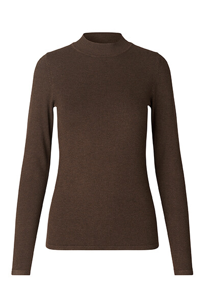 CRÉTON Linna turtleneck sweater (COFFEE MELANGE M)