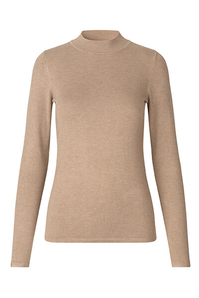 CRÉTON Linna turtleneck sweater (CAMEL MELANGE XL)