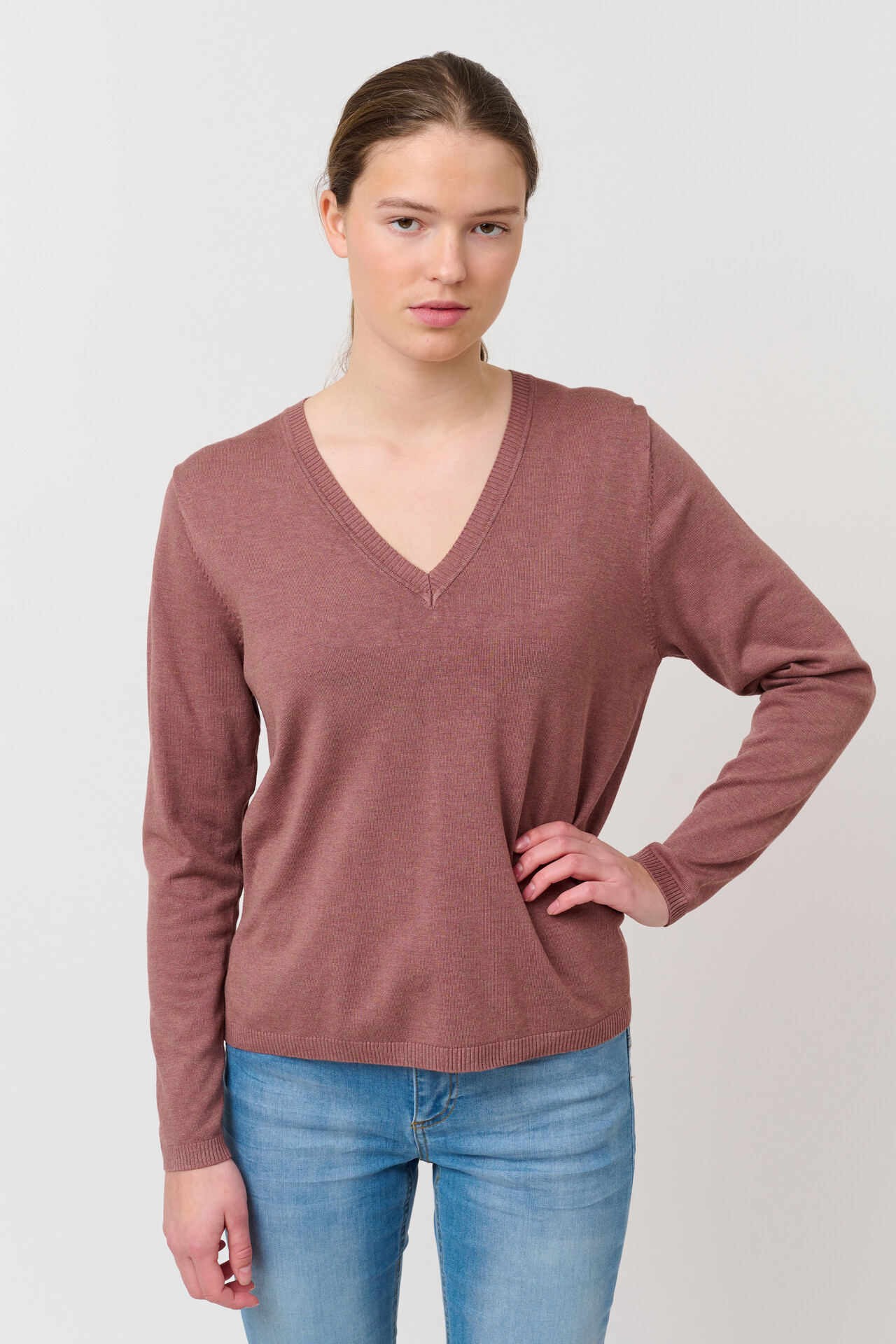 CRÉTON Wicky v-hals sweater (ROSA S)