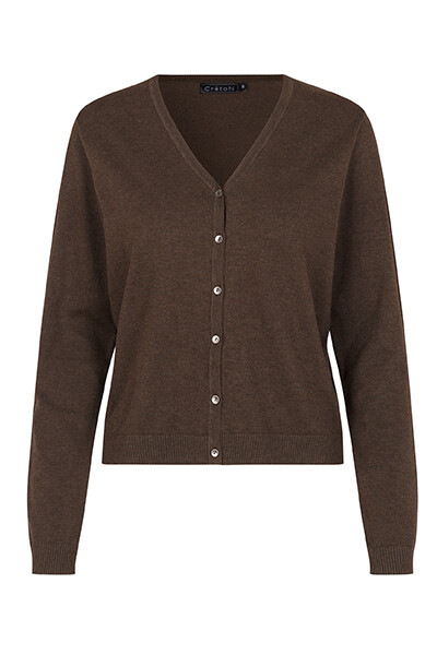 CRÉTON Nella cardigan (COFFEE MELANGE M)