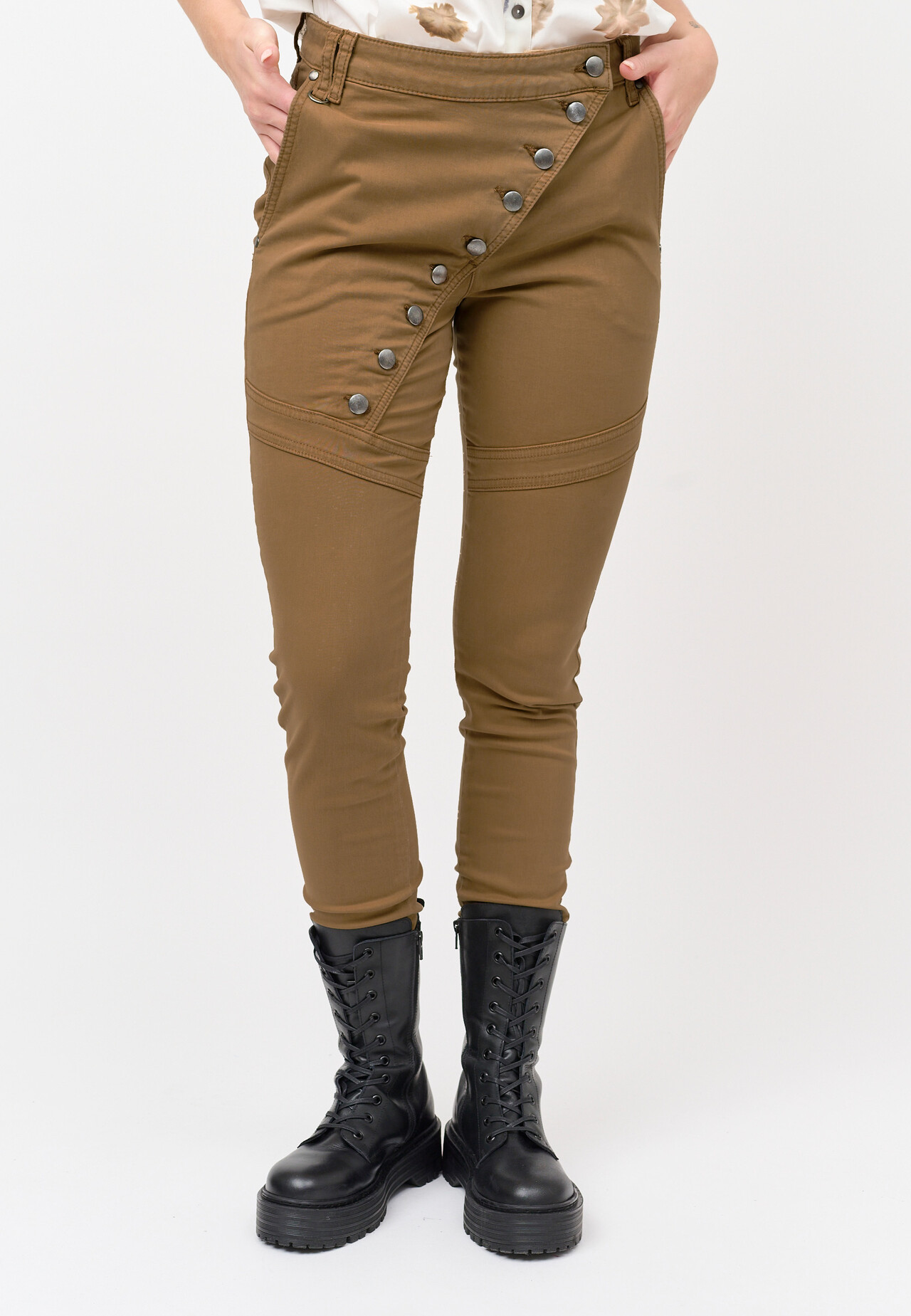 CRÉTON CRNew Alena jeans  (MØRK OLIVEN 28 IN)