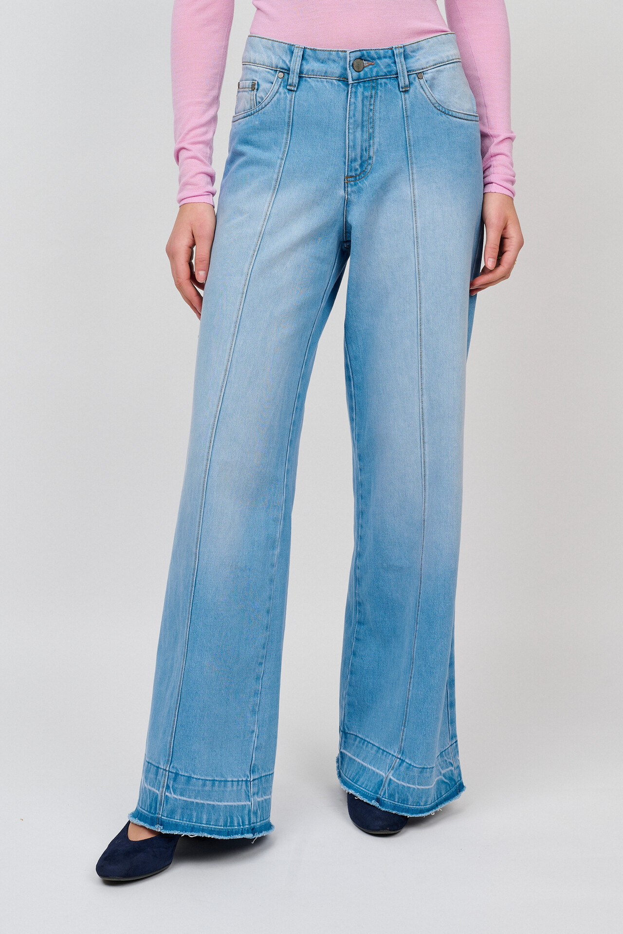 CRÉTON CRWega brede jeans (BLUE DENIM 26 IN)