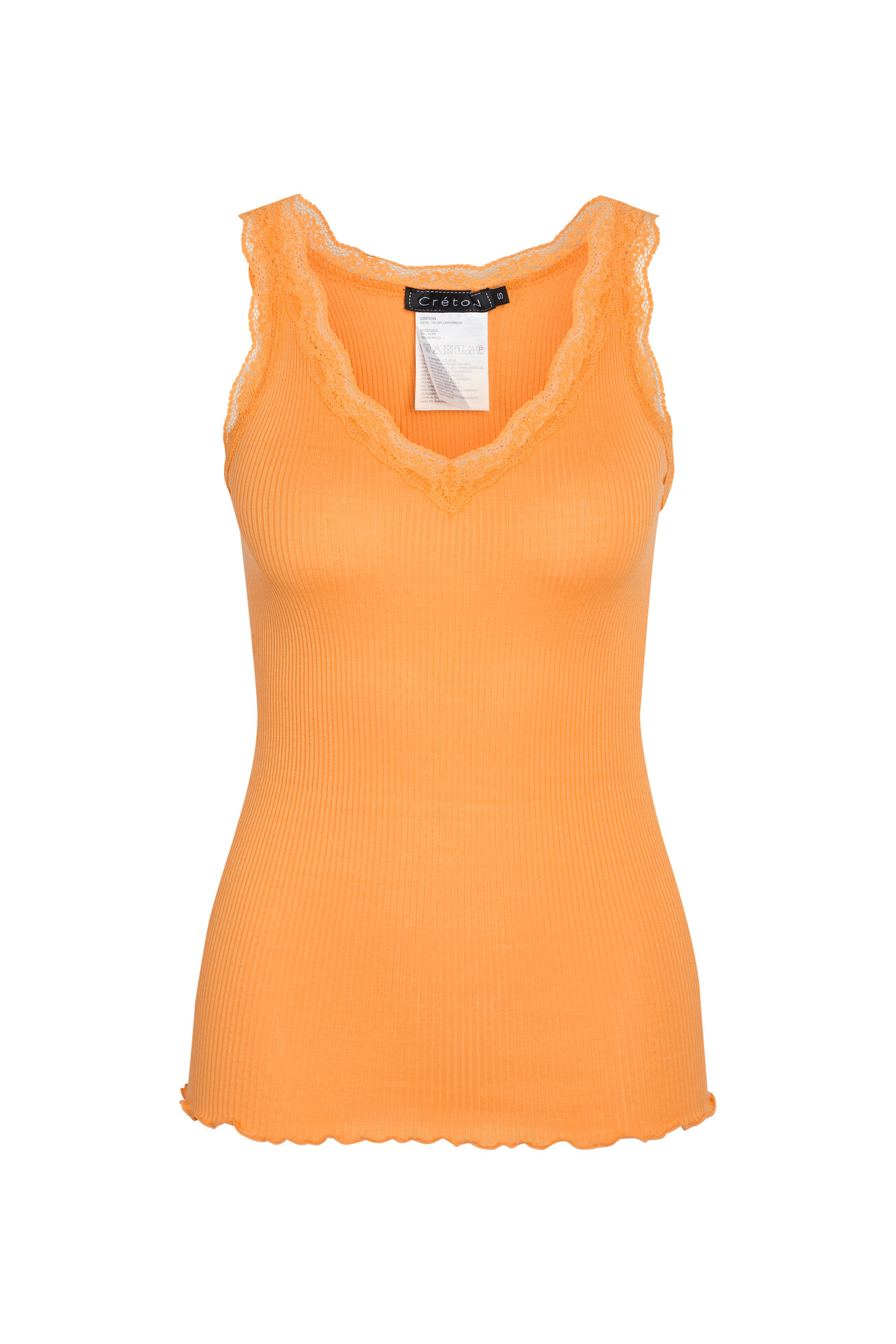 CRÉTON CRPatricia rib top (ORANGE L)