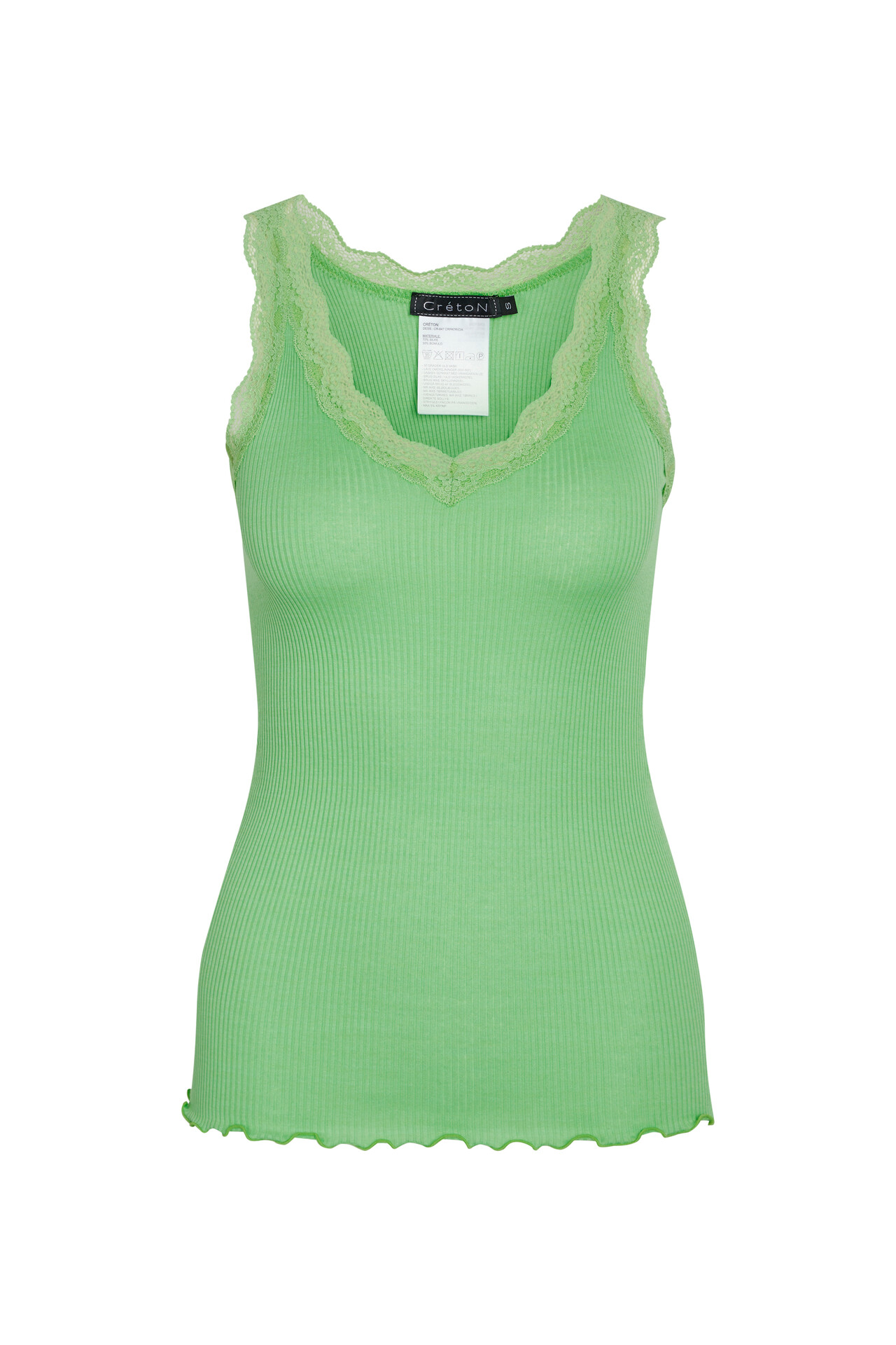 CRÉTON CRPatricia rib top (MINT L)