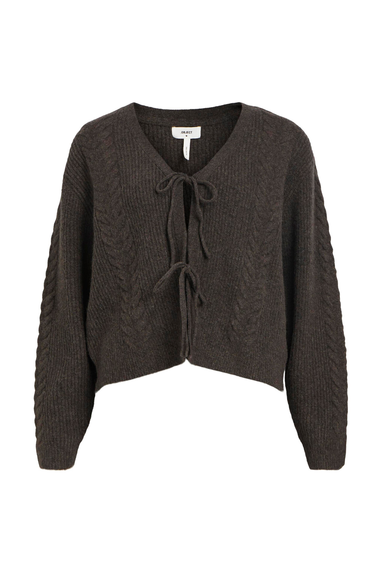 OBJECT OBJDonovani L/S knit cardigan (DARK BROWN L)