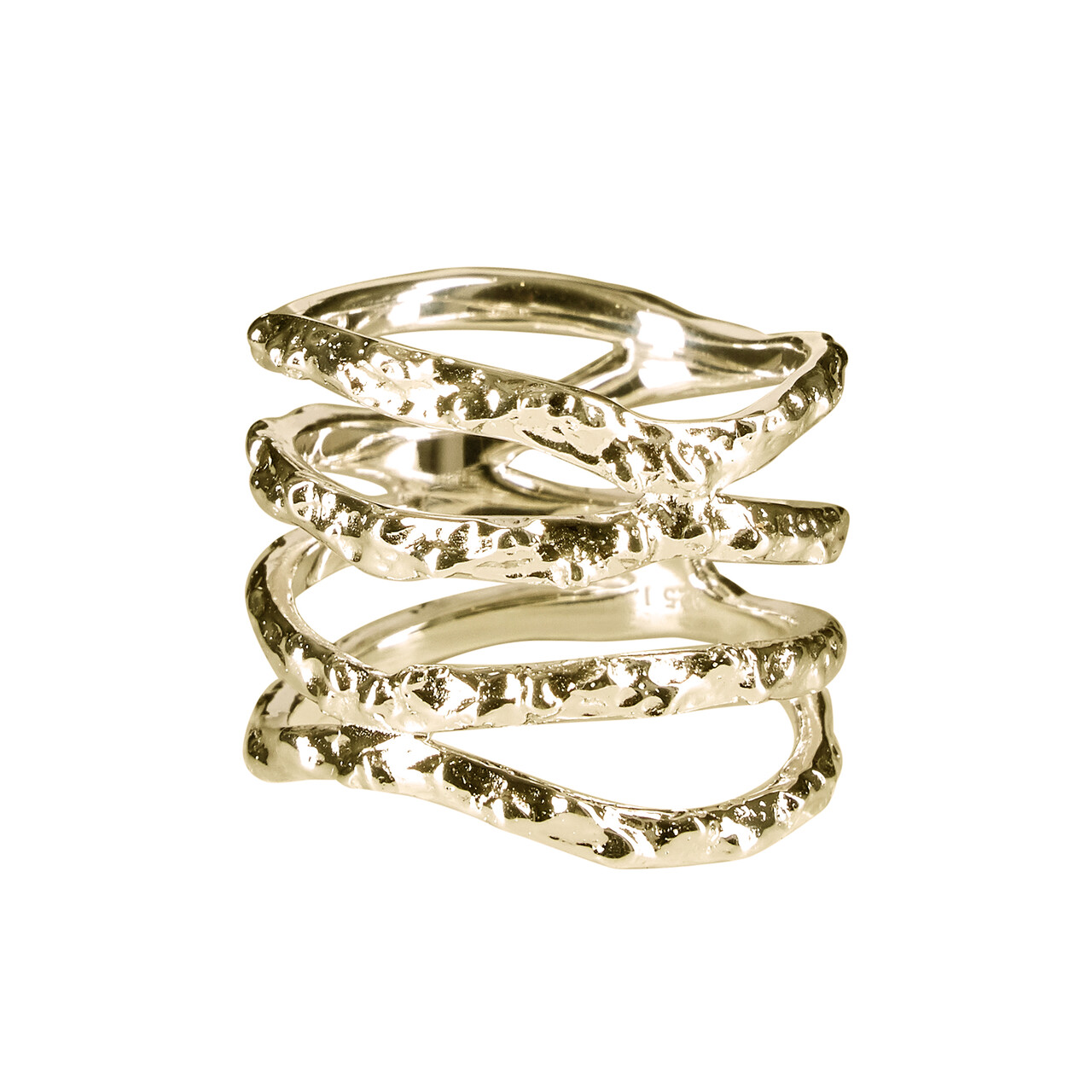 SILKE RENÉE SRBlurry Wrap ring (GULD 7)