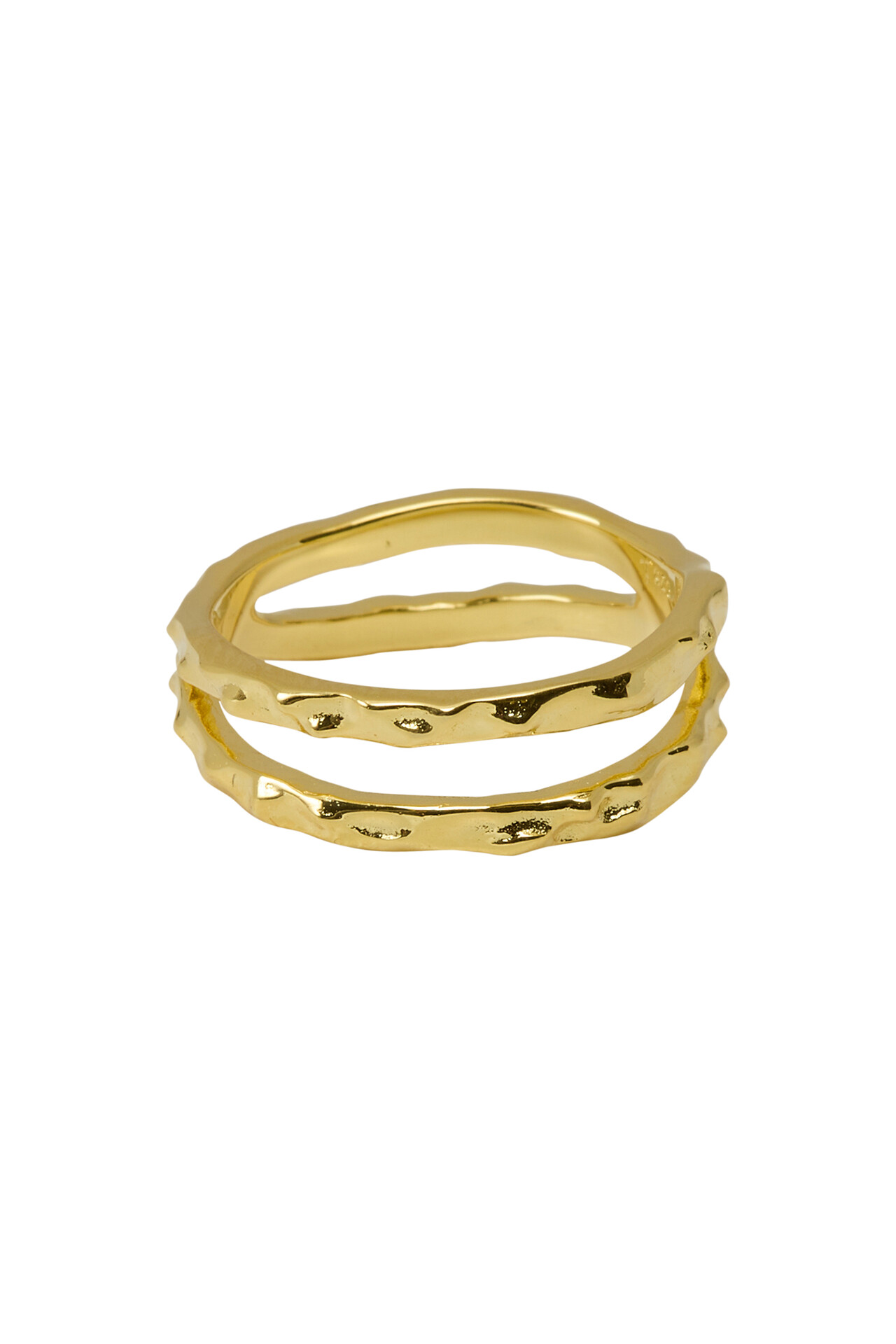 SILKE RENÉE SRBlurry double ring  (GULD 7)