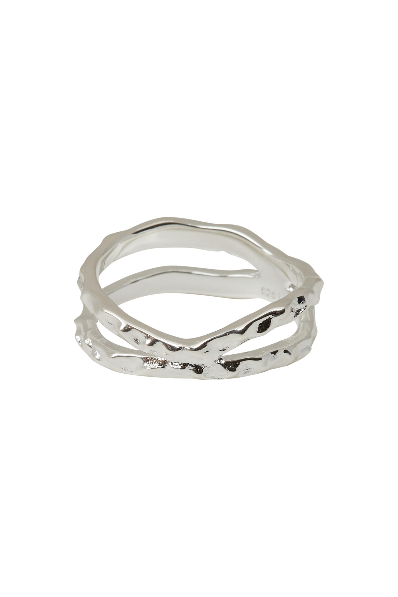 SILKE RENÉE SRBlurry double ring  (SØLV 6)