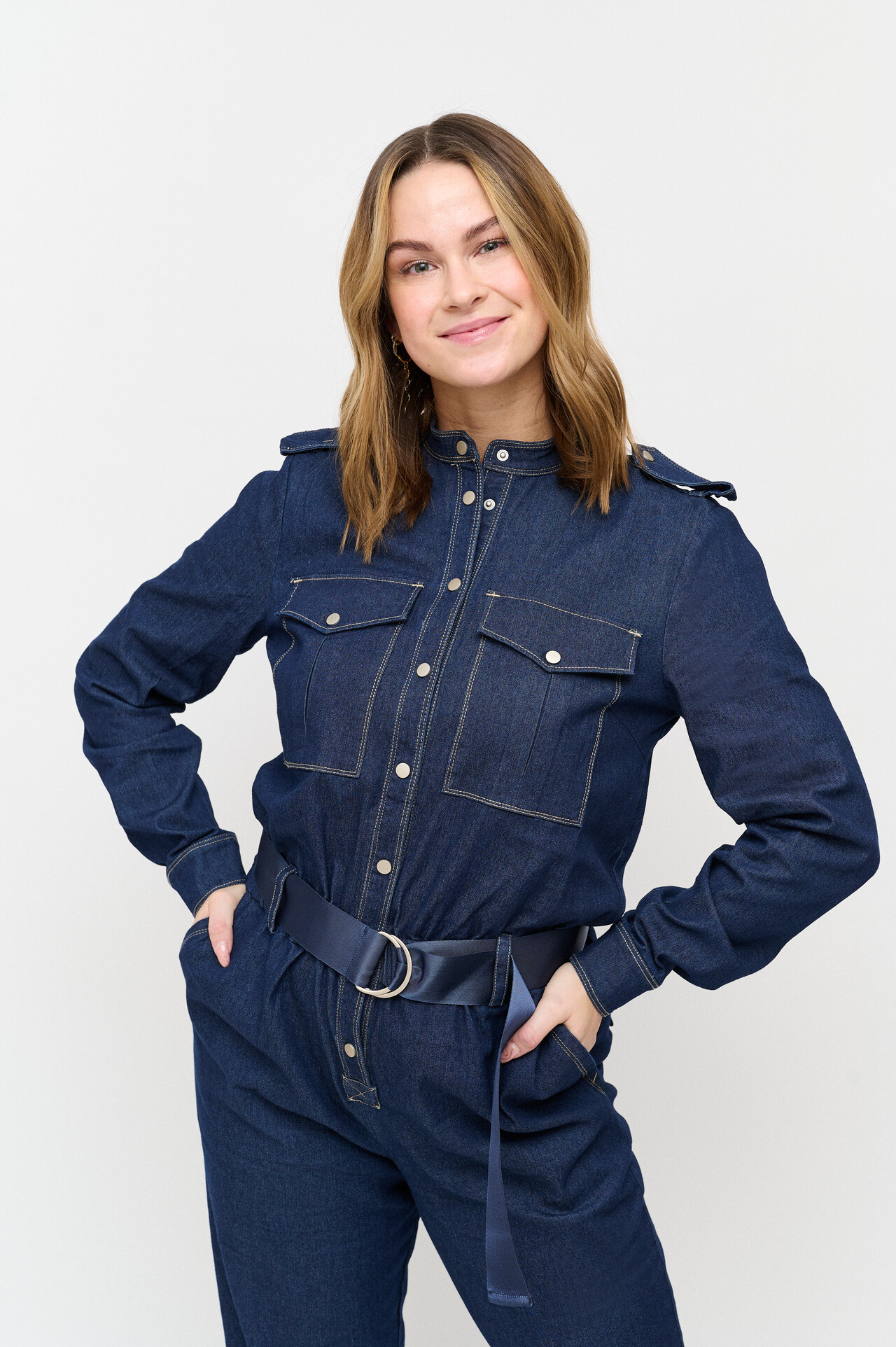 CRÉTON CRPhilana jumpsuit  (BLUE DENIM 38)