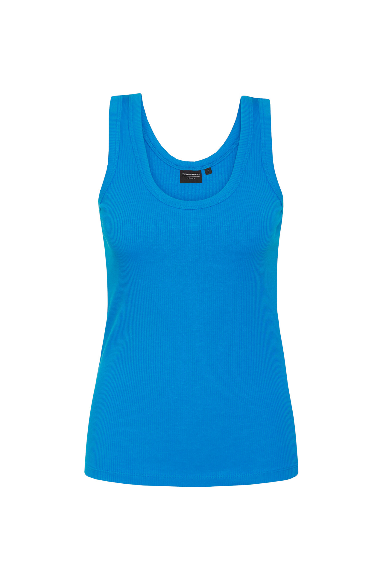 TWO GENERATIONS TGSantee rib top (AZUR BLUE L)