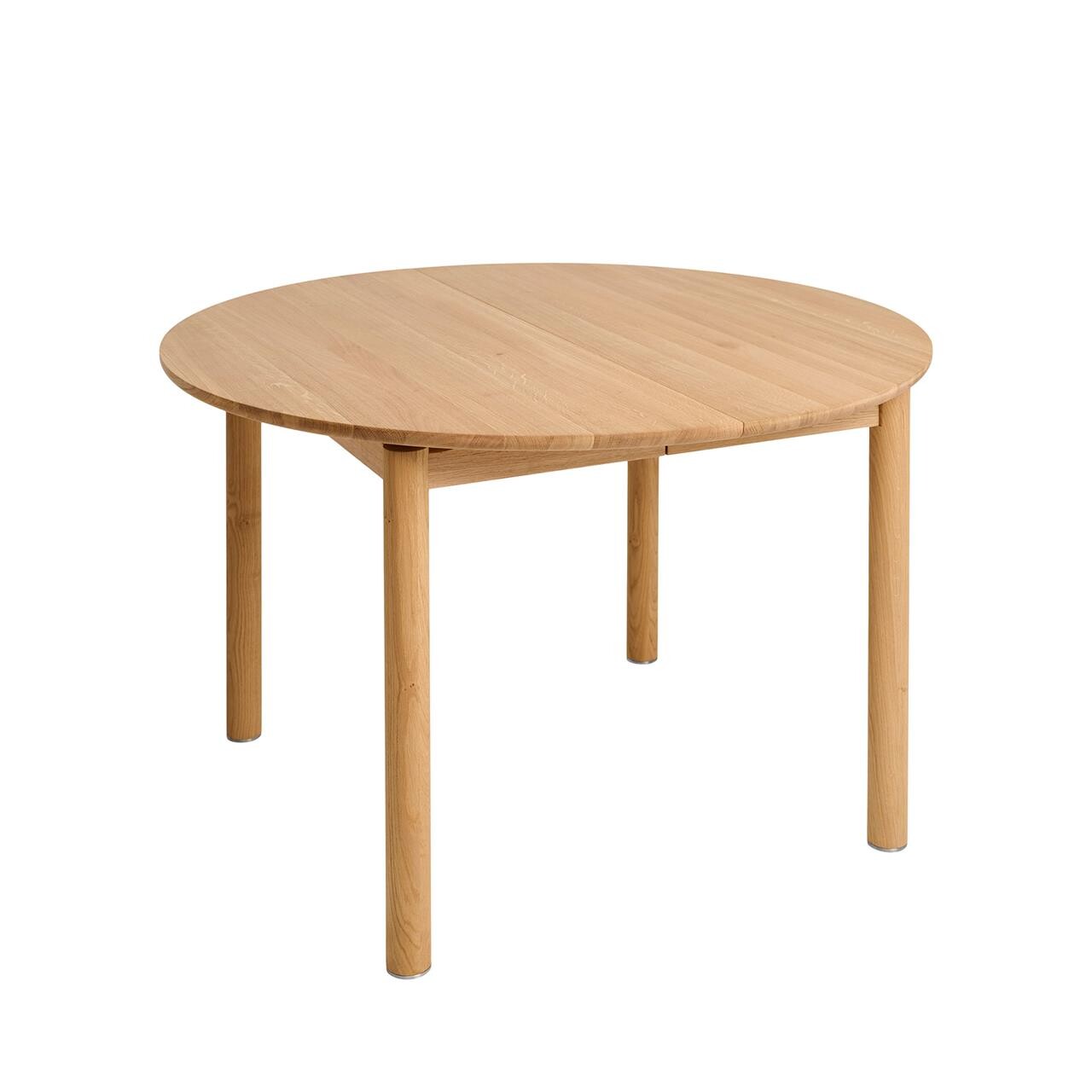 COLO spisebord m. udtræk Ø120 cm (BLACK W/OAK HOOKS ONESIZE)