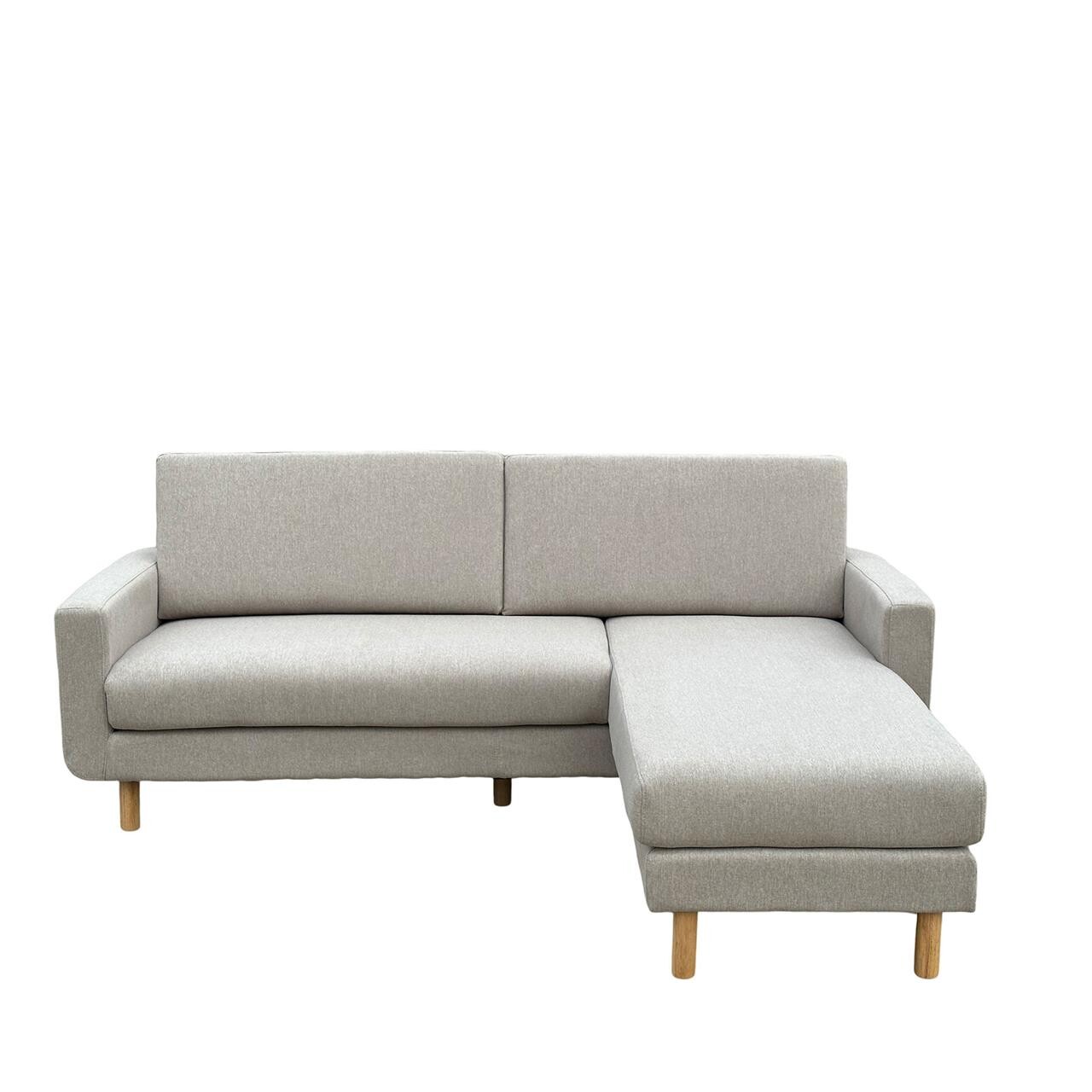 STAPLETON chaiselong sofa venstre- og højrevendt (GRÅ BRUN ONESIZE)